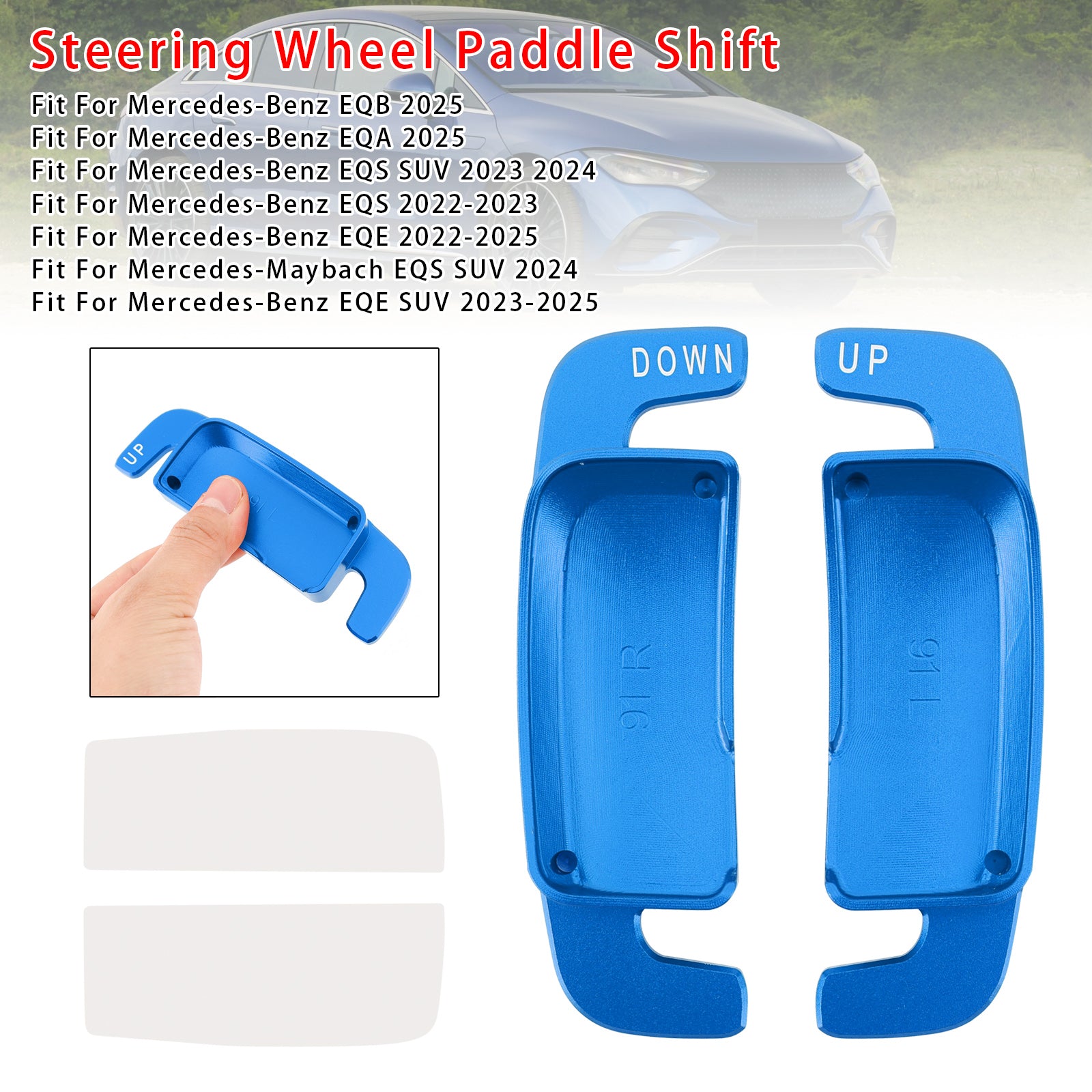 Stuurwiel schakelpeddelverlenging voor Benz AC GLE 2022up aluminium