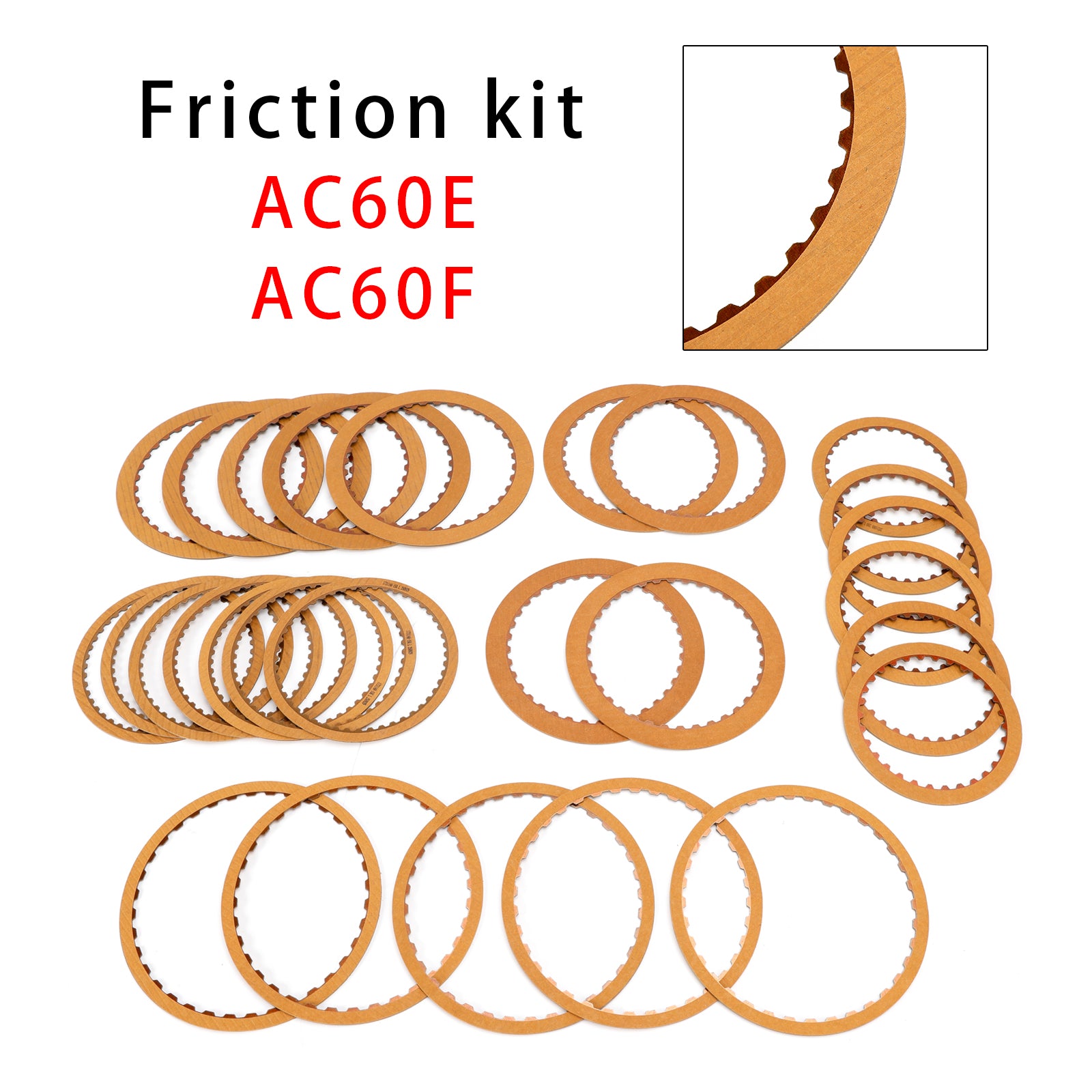 Toyota Prado 2.7L 3.5L Transmission Friction Kit Clutch Plates AC60F AC60E