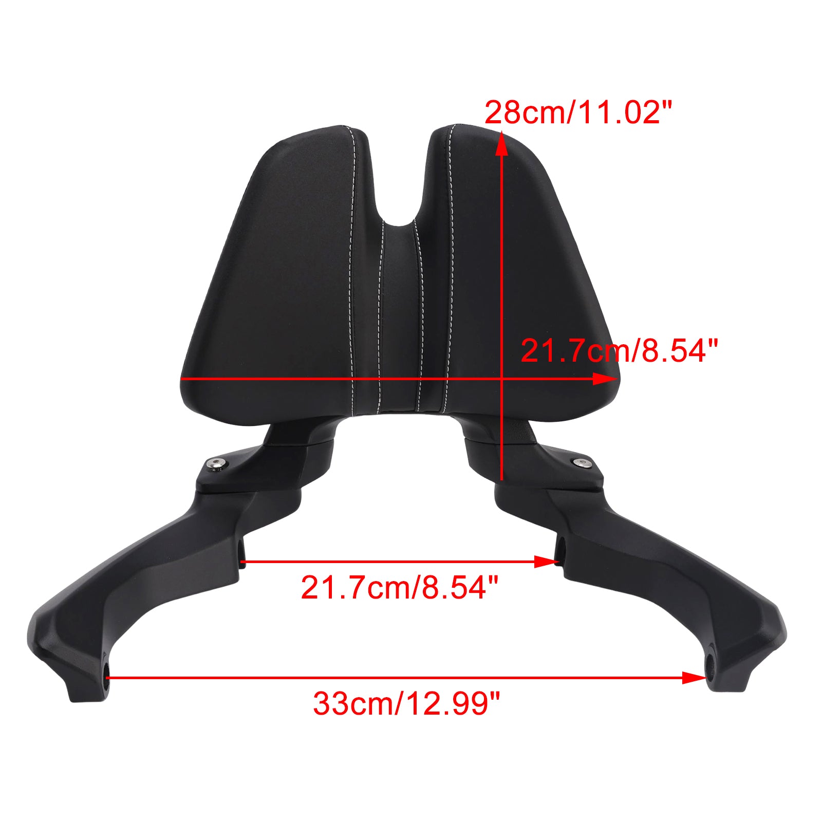 Dossier de barre Sissy noir pour passager Honda ADV350, 2022 – 2025