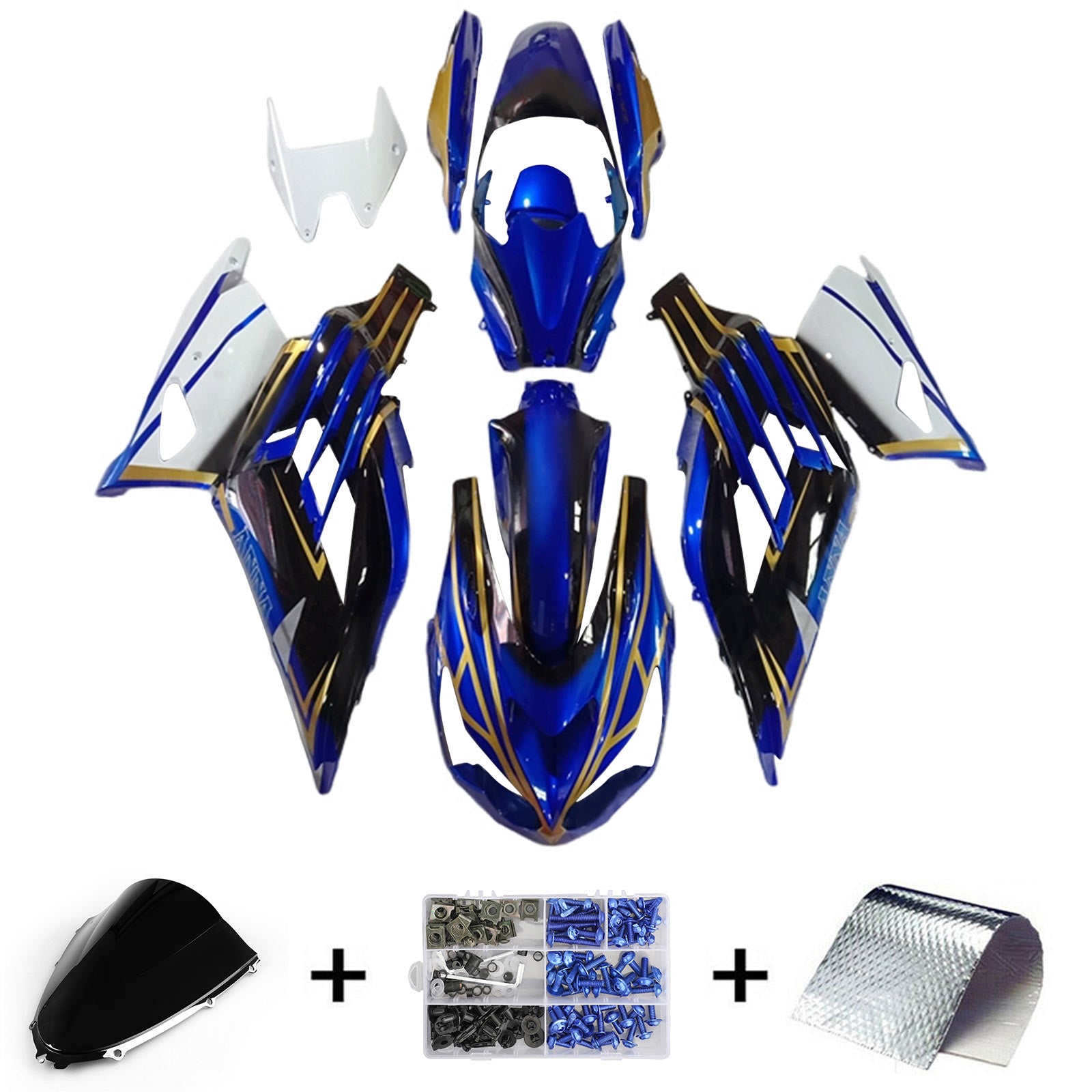 2012-2025 KAWASAKI ZX14R Kit de carénage injection Bodywork Plastic Abs # 104