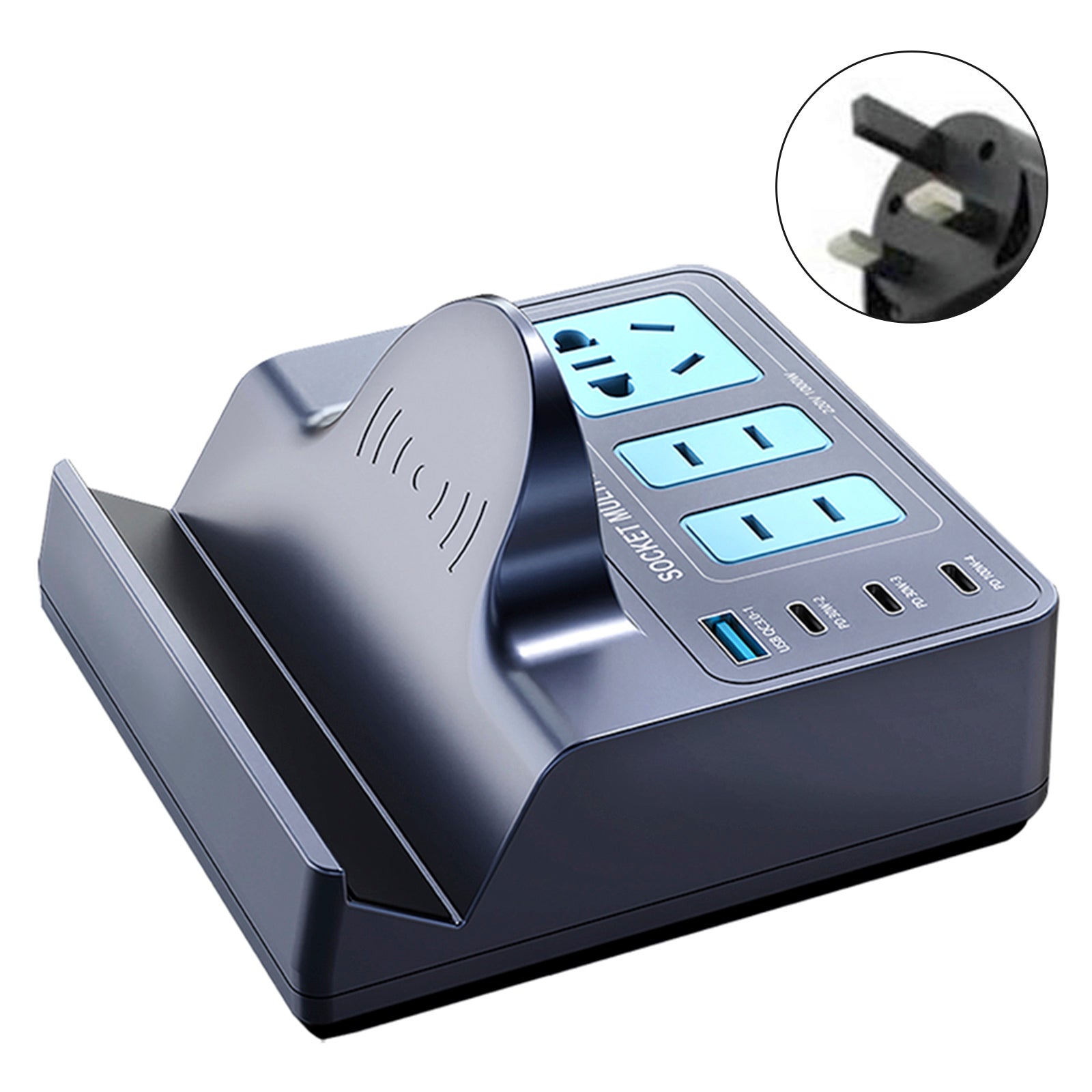 140W Smart Wireless Fast Charge Socket High Power PD100W Notatbok QC lading