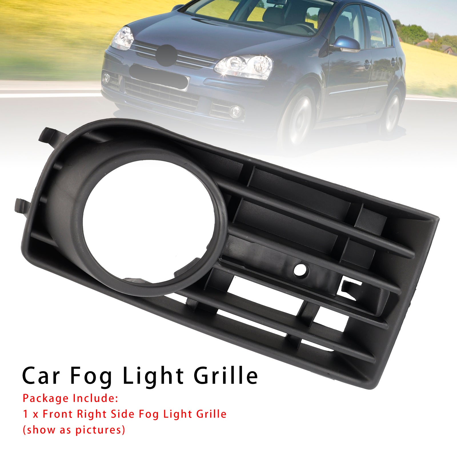 2005-2009 VW Golf V MK5 Rechtsvoor Bumper Grille Mistlamp Grill 1K0853666B