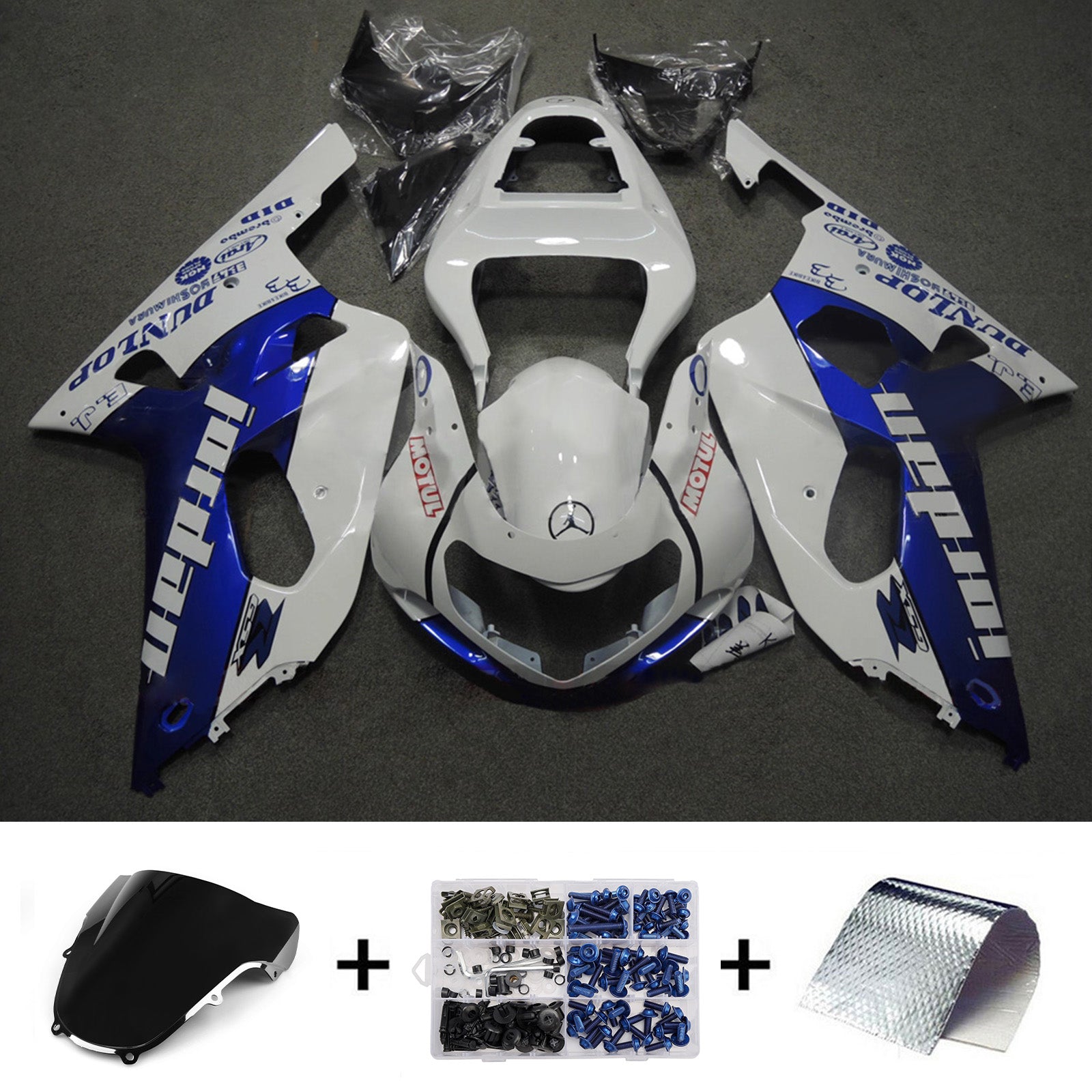 Injection Fairing Kit Bodywork For Suzuki GSXR600 2001-2003 GSXR750 2000-2003 K1