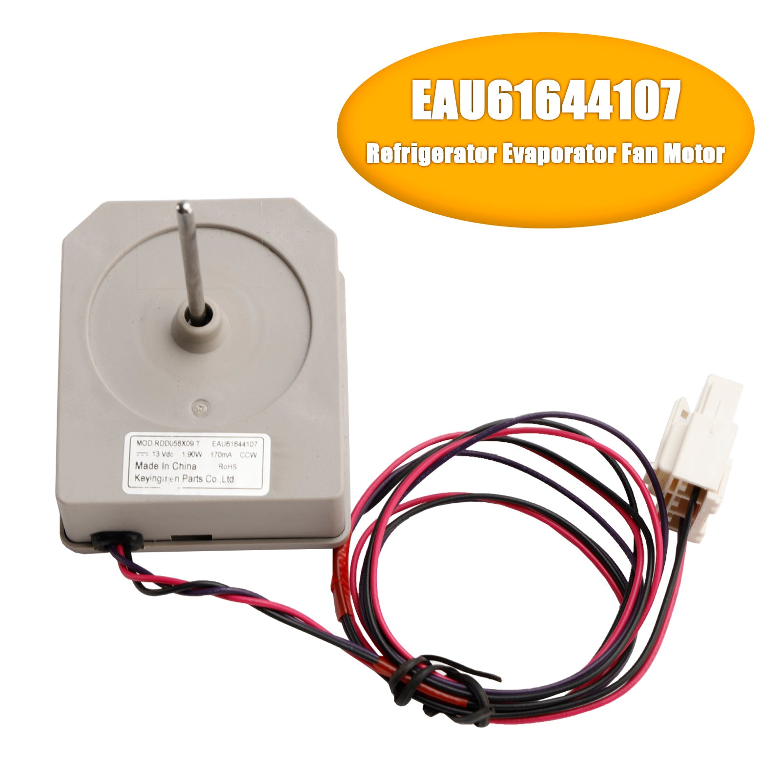 EAU61644107 Koelkast Verdamperventilatormotor voor LG Vriezer RDD056X09 4681JB1029H