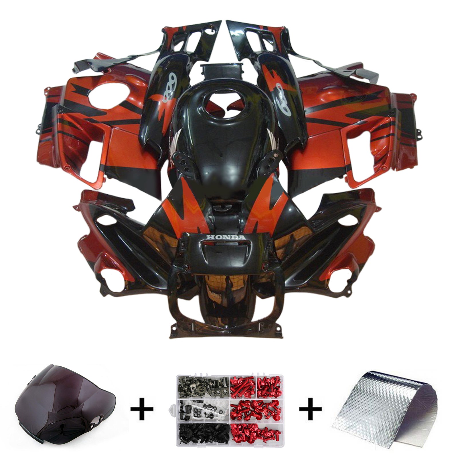 1991-1994 Honda CBR600 F2 Injeksjon Fairing Kit Bodywork Plastic Abs