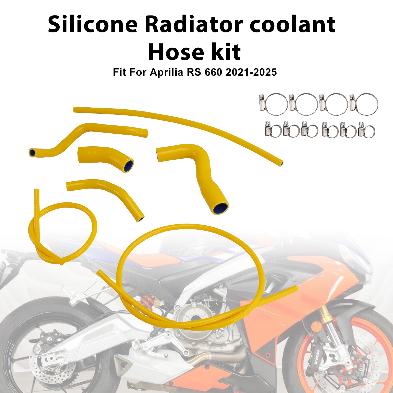 2021-2025 Aprilia RS 660 RS660 Silicone Radiator coolant Hose