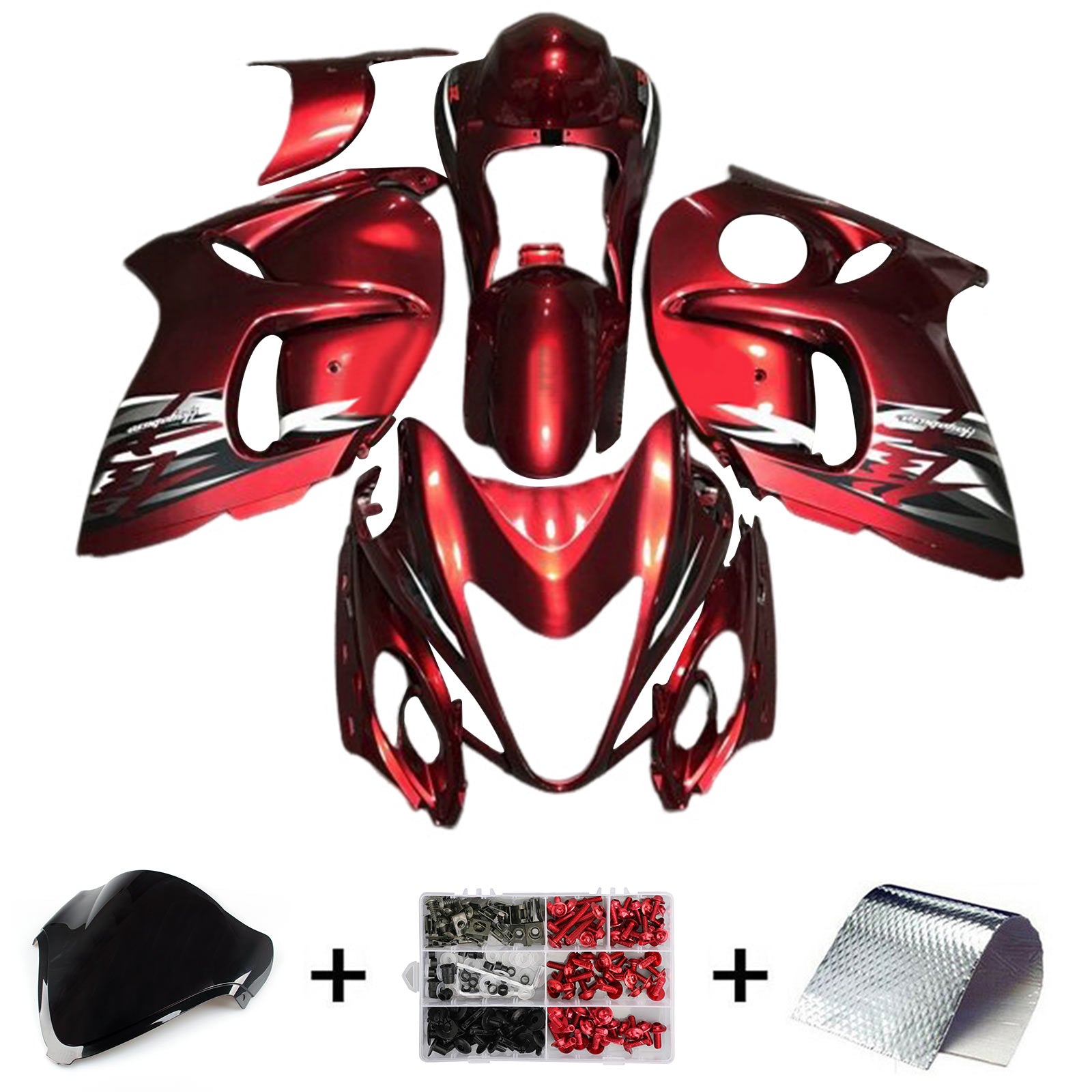 2008-2020 Suzuki Hayabusa GSX1300R Injektionsmässa kit Bodywork Plastic ABS