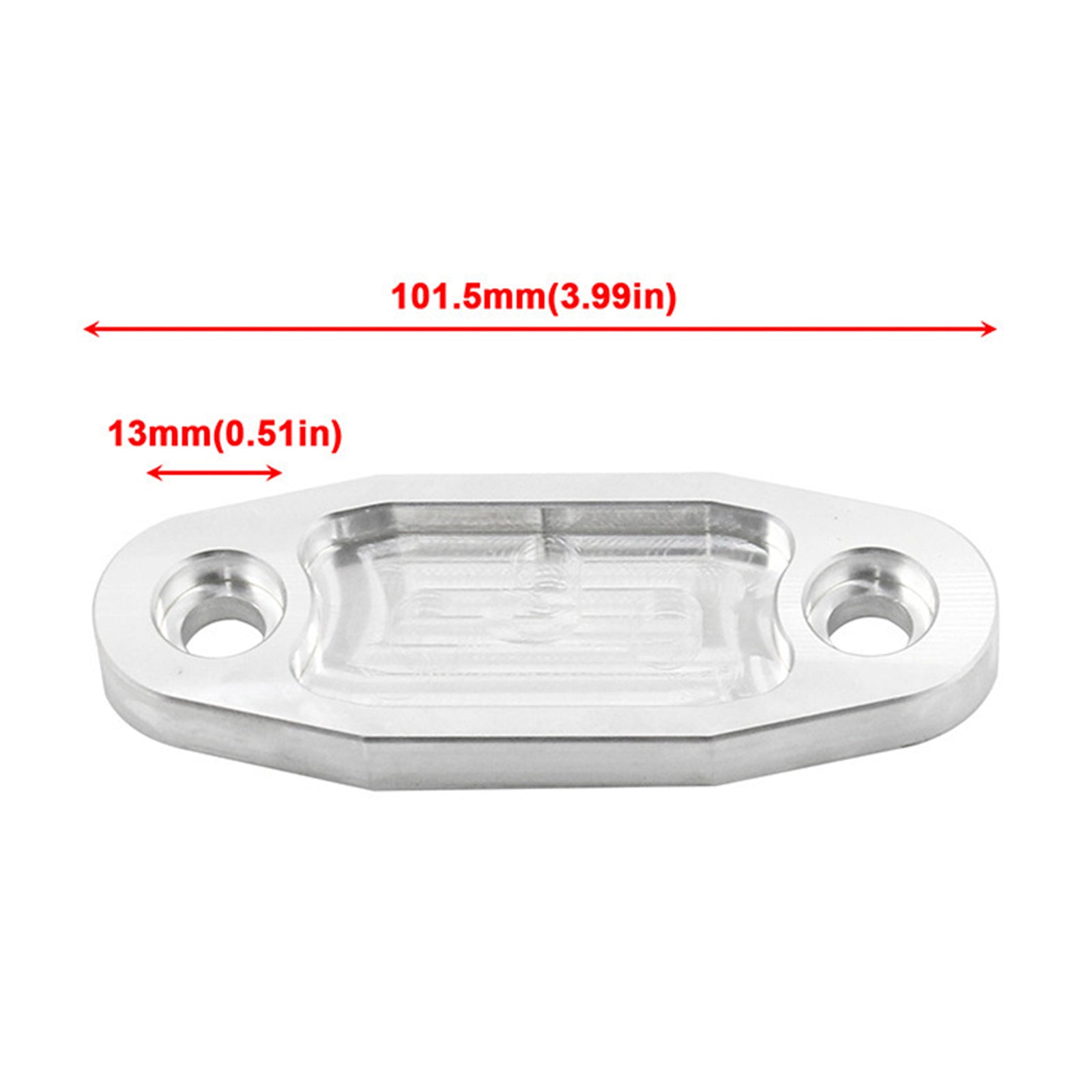 Bloco de bomba de combustível de alumínio Placa Off para Ford 351c 351m 400m V8