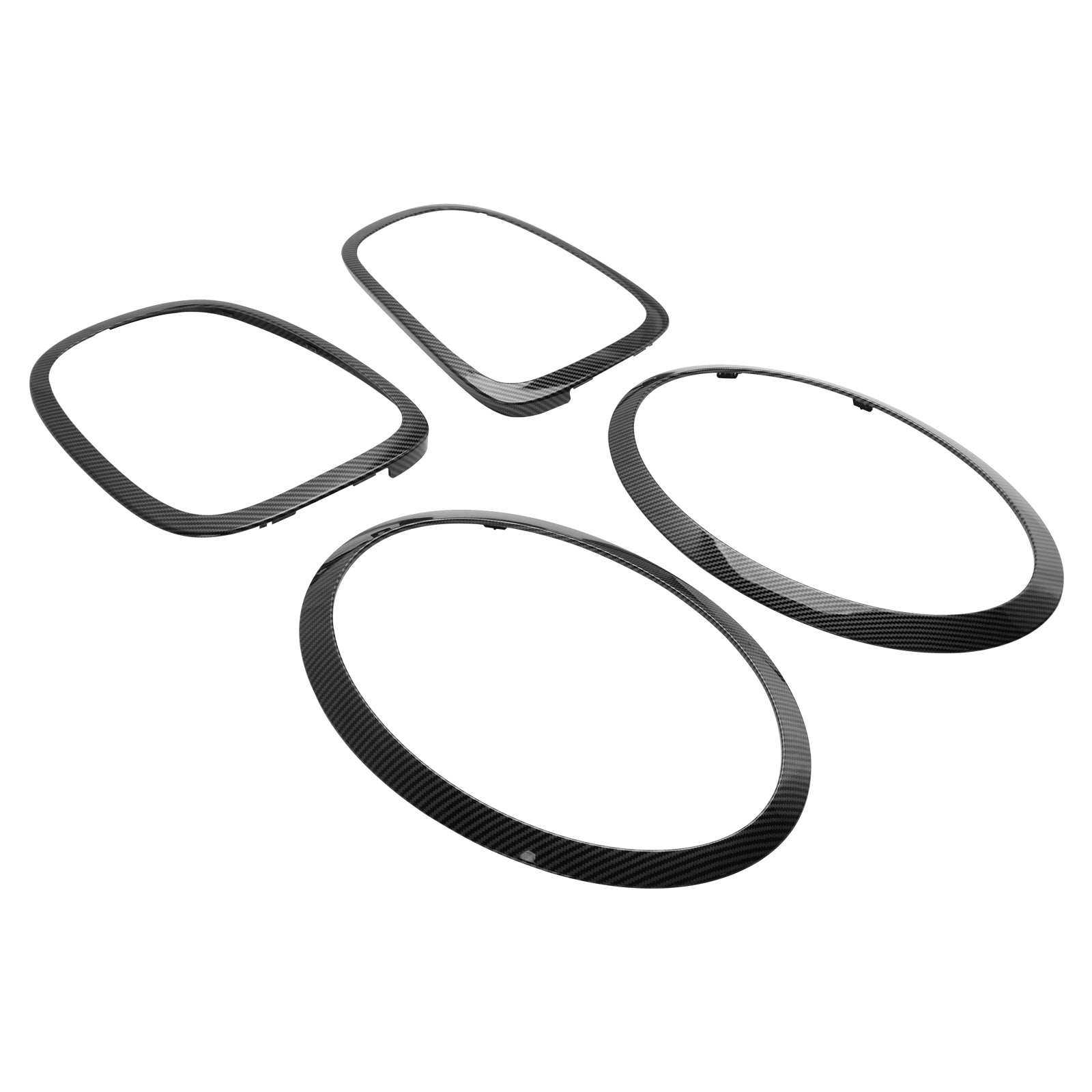 4 STKS Koplamp Achterlicht Trim Surround Bezel Ring Set Voor MINI F55 F56 F57