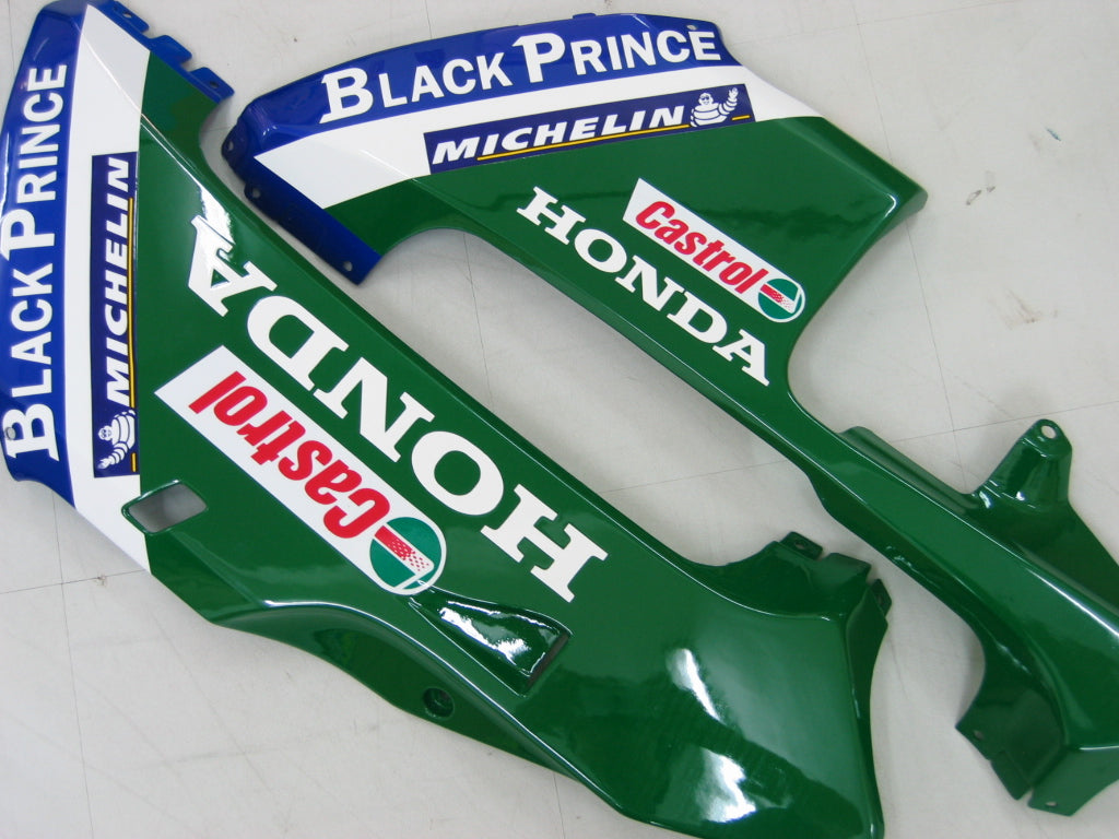 Honda CBR 600 RR Bleu 2003-2004 & Carénages Movistar Racing verts génériques