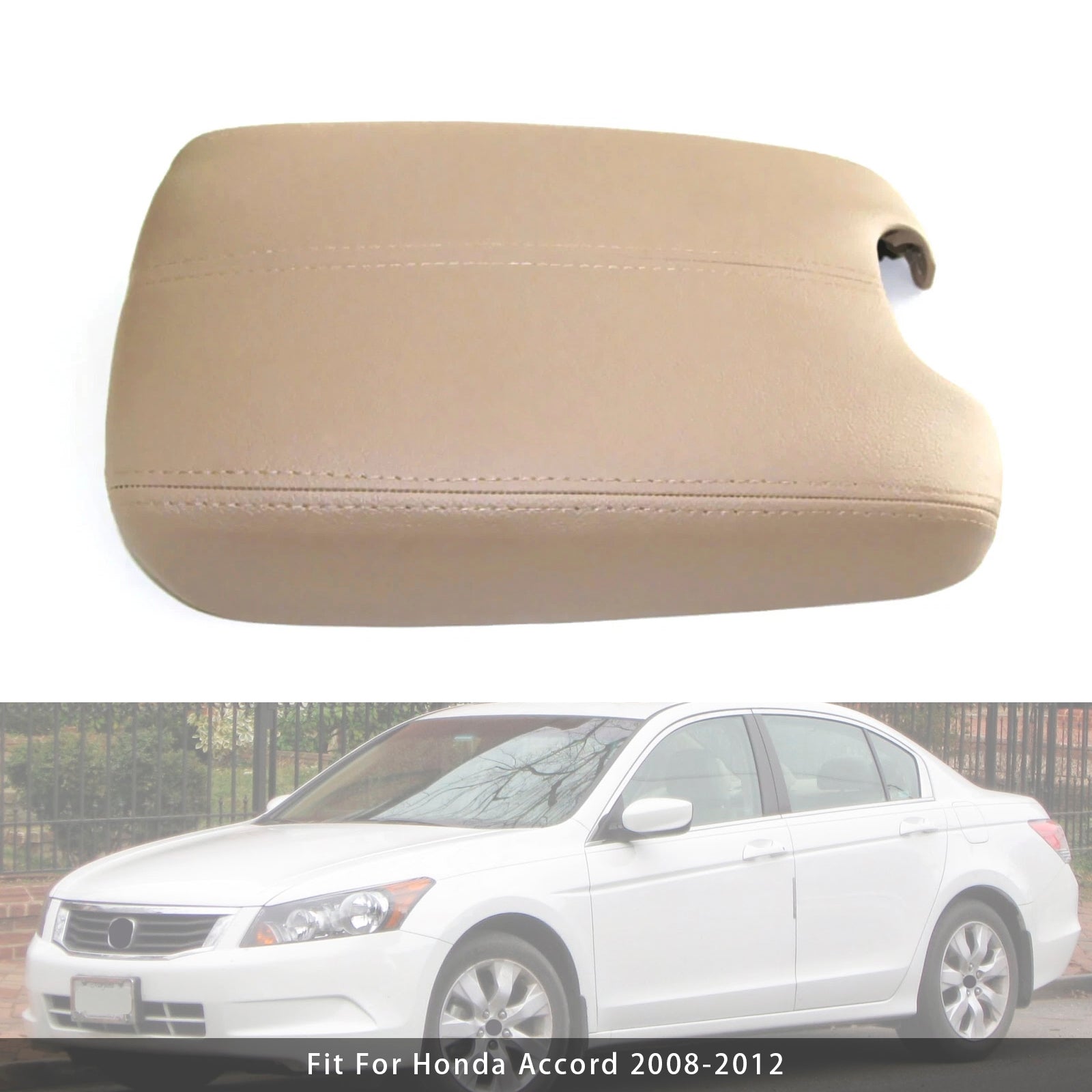 2008-2012 Honda Accord Beige Leather Armrest Centre Console Lid