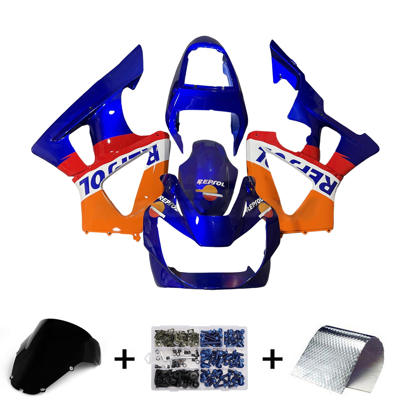 Kit de carenado de inyección carrocería plástico ABS para Honda CBR929RR 2000-2001