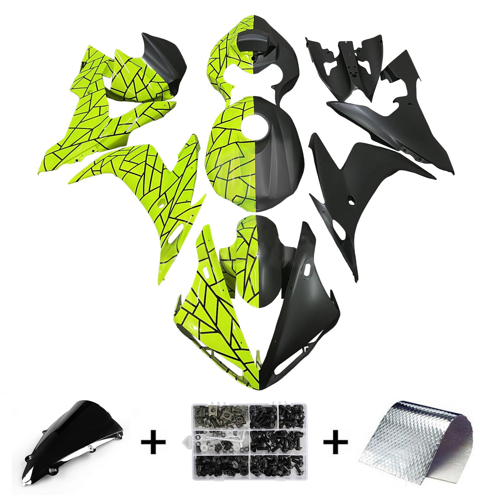 Injection Fairing Kit Bodywork Plastic ABS For Yamaha YZFR1 YZF-R1 2004-2006