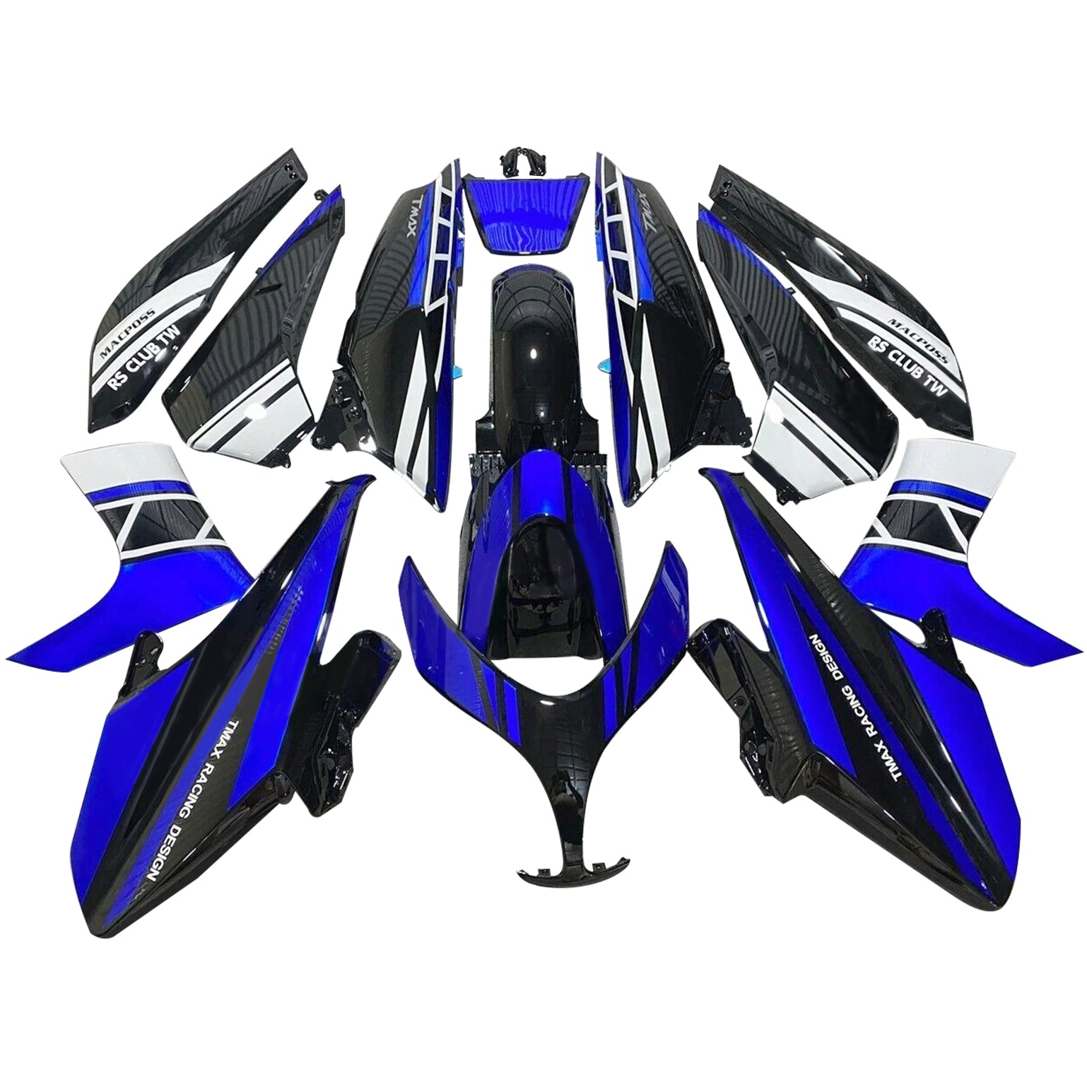 2008-2012 Yamaha T-MAX XP500 Kit de camerage d'injection Bodywork Plastic Abs