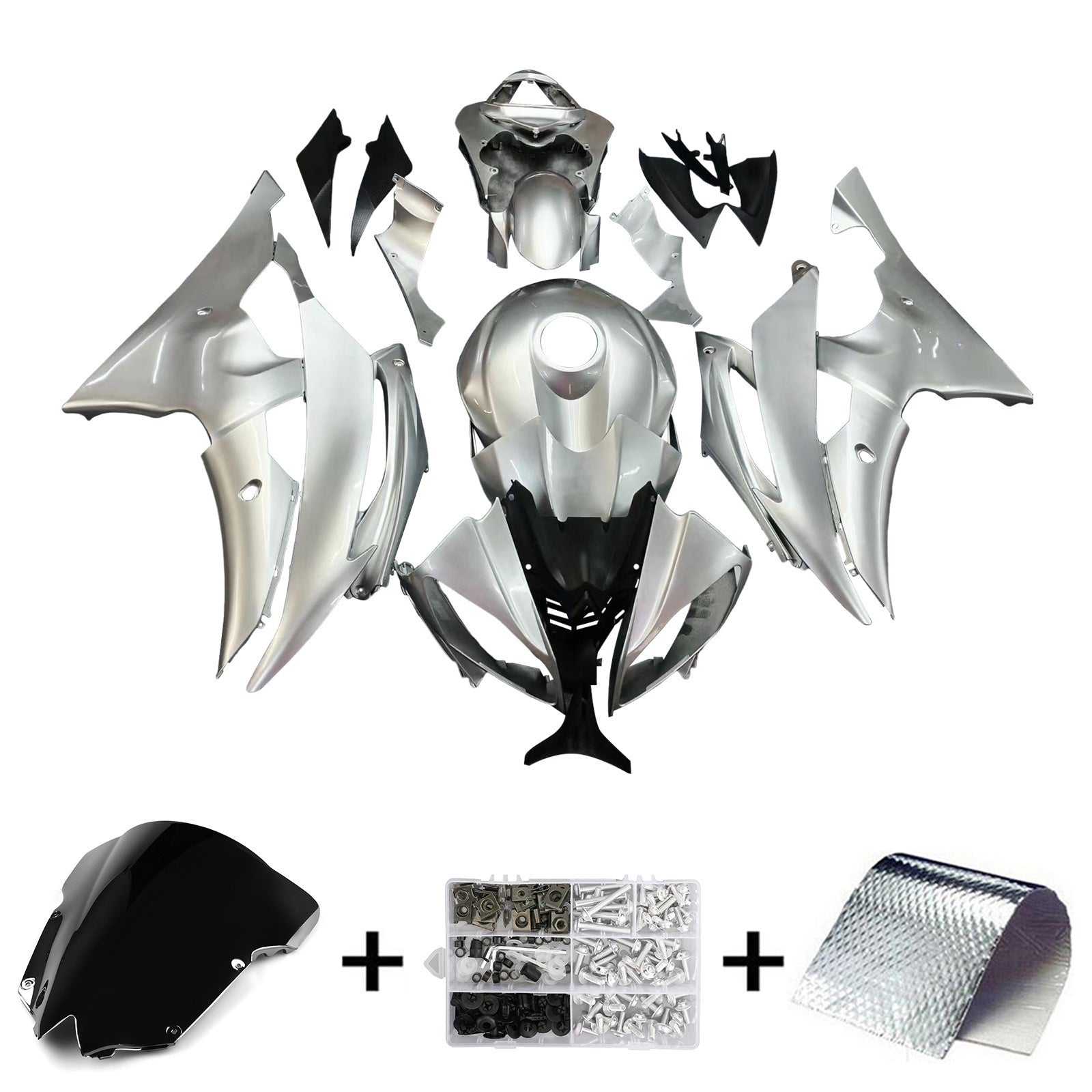 Injection Fairing Kit Bodywork Plastic ABS fit For Yamaha YZF 600 R6 2008-2016