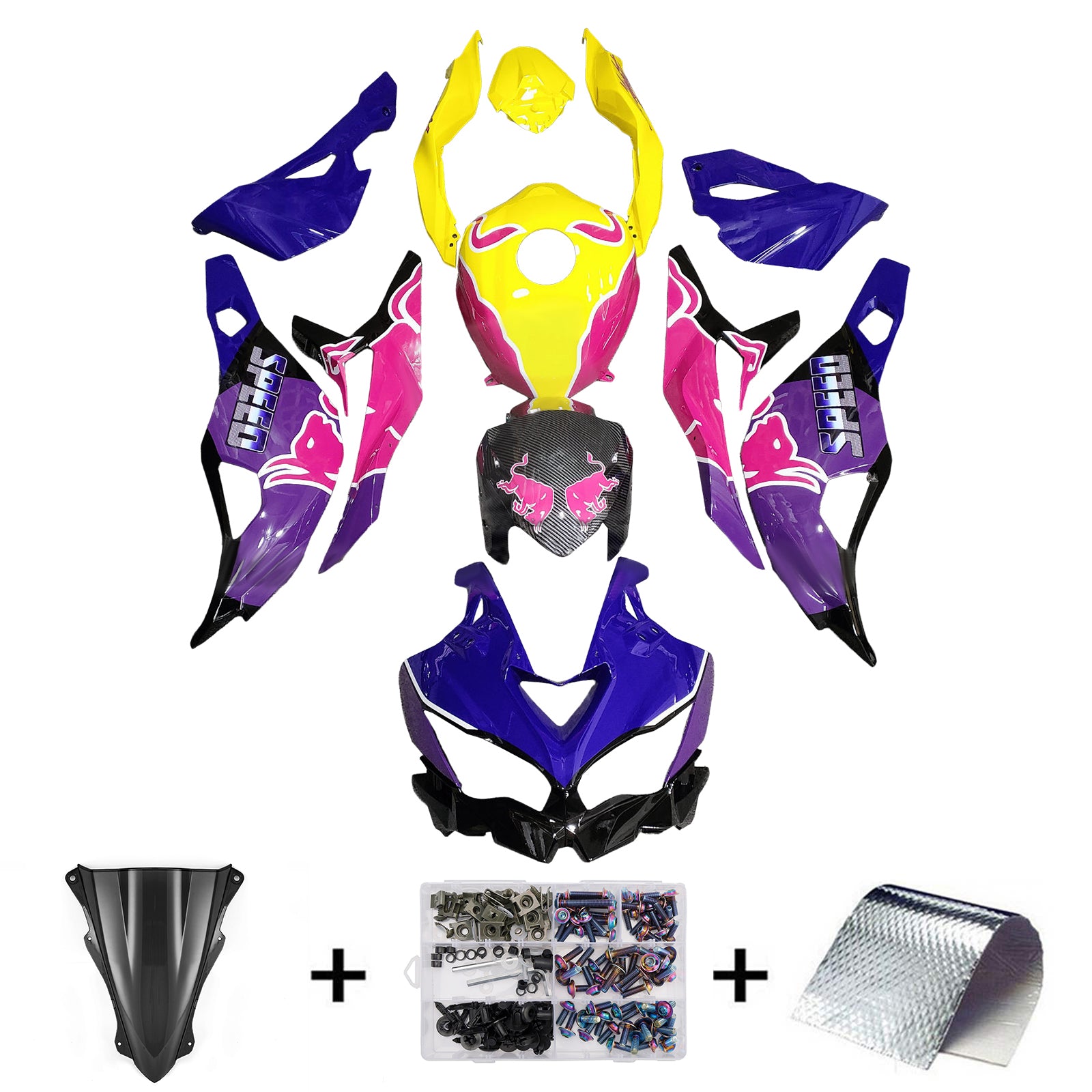 Kit de carenagem de injeção adequado para Kawasaki Ninja ZX-25R ZX-4R ZX-4RR 2019-2025