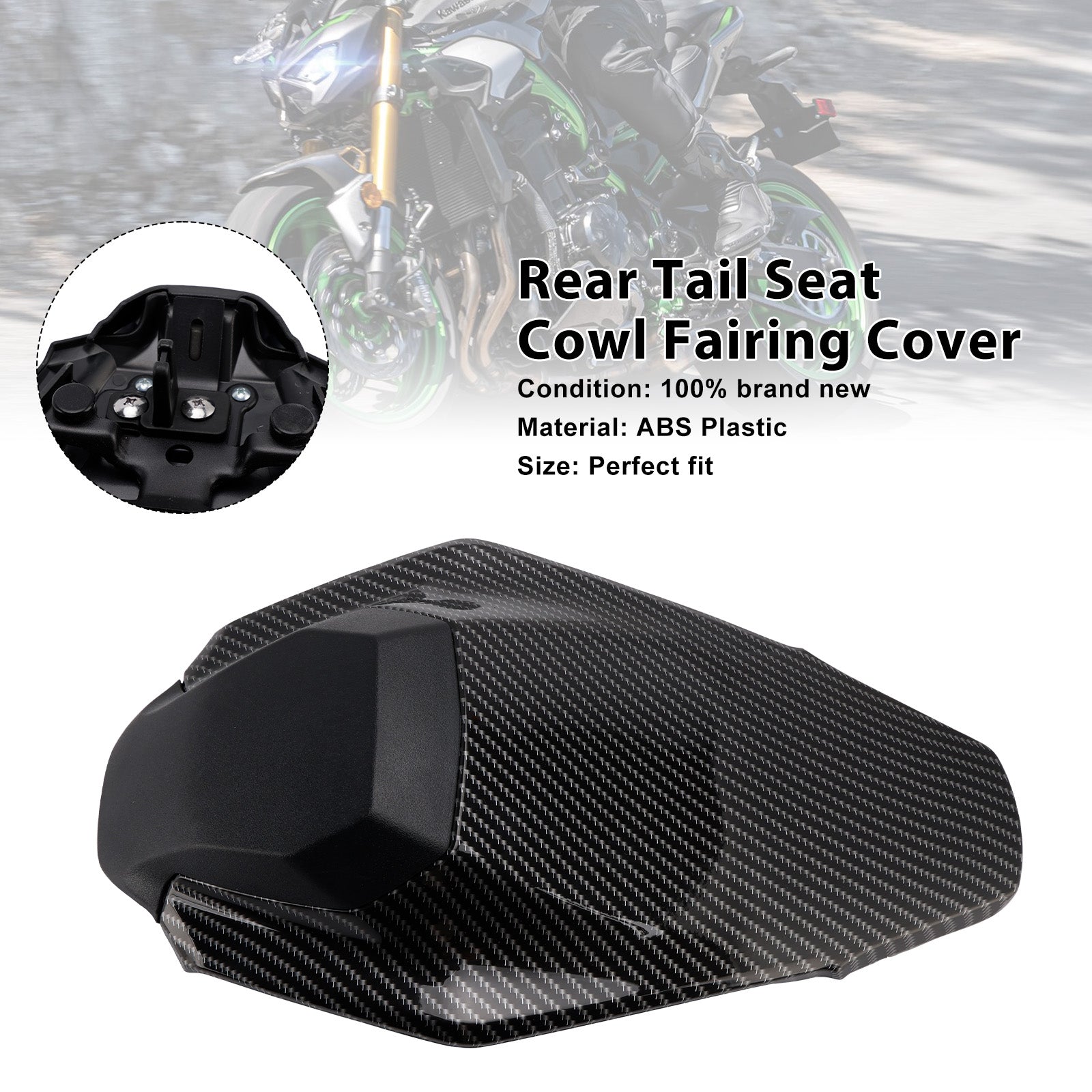 Rear Tail Seat Cowl Fairing Cover For Kawasaki Z900 Z900SE 2025-2026