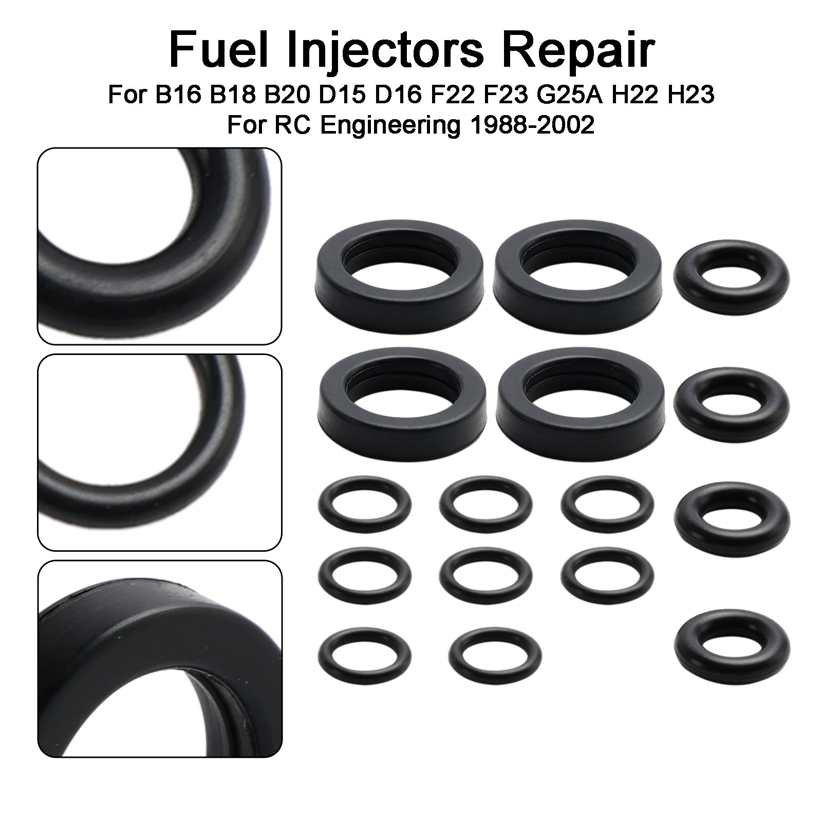 4 STKS Brandstofinjectorafdichting O-Ring Kit geschikt voor Honda Accord CRX Civic DelSol Prelude