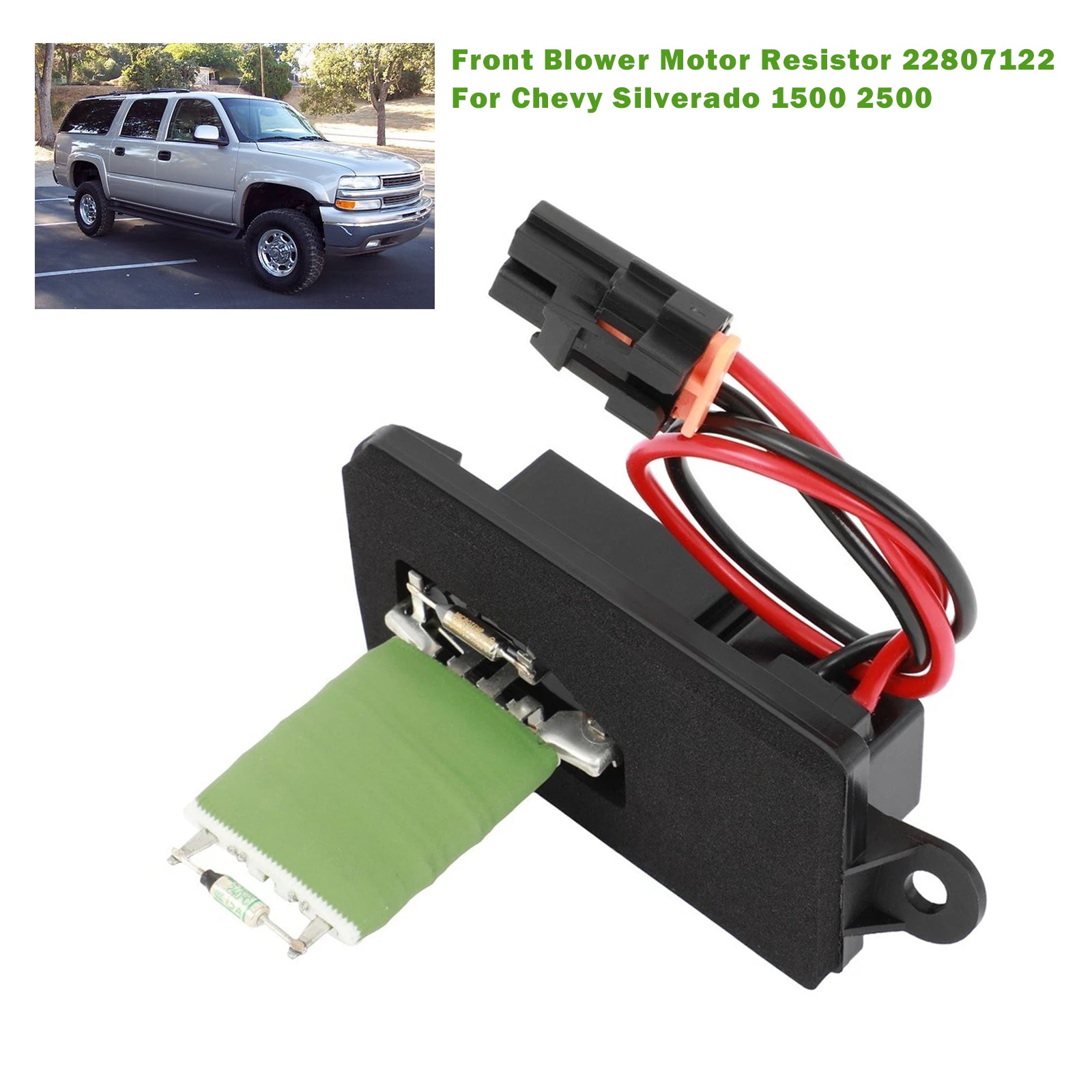 Front Blower Motor Resistor 22807122 For Chevy Silverado 1500 2500