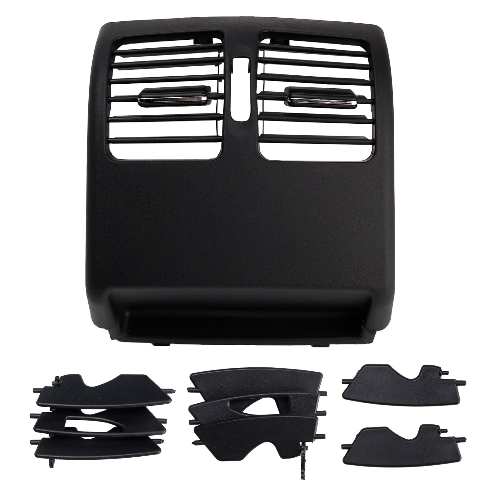 Cubierta negra del panel de ventilación de aire acondicionado de la consola central trasera para Benz Clase C W204 2007-14