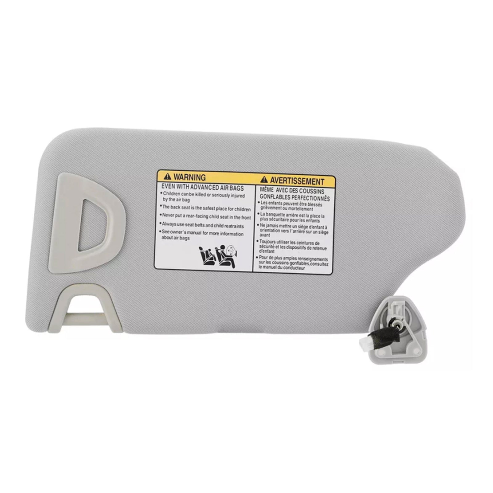 Visera solar gris para Nissan Altima 2013-2018, lado derecho, 964003TA2A