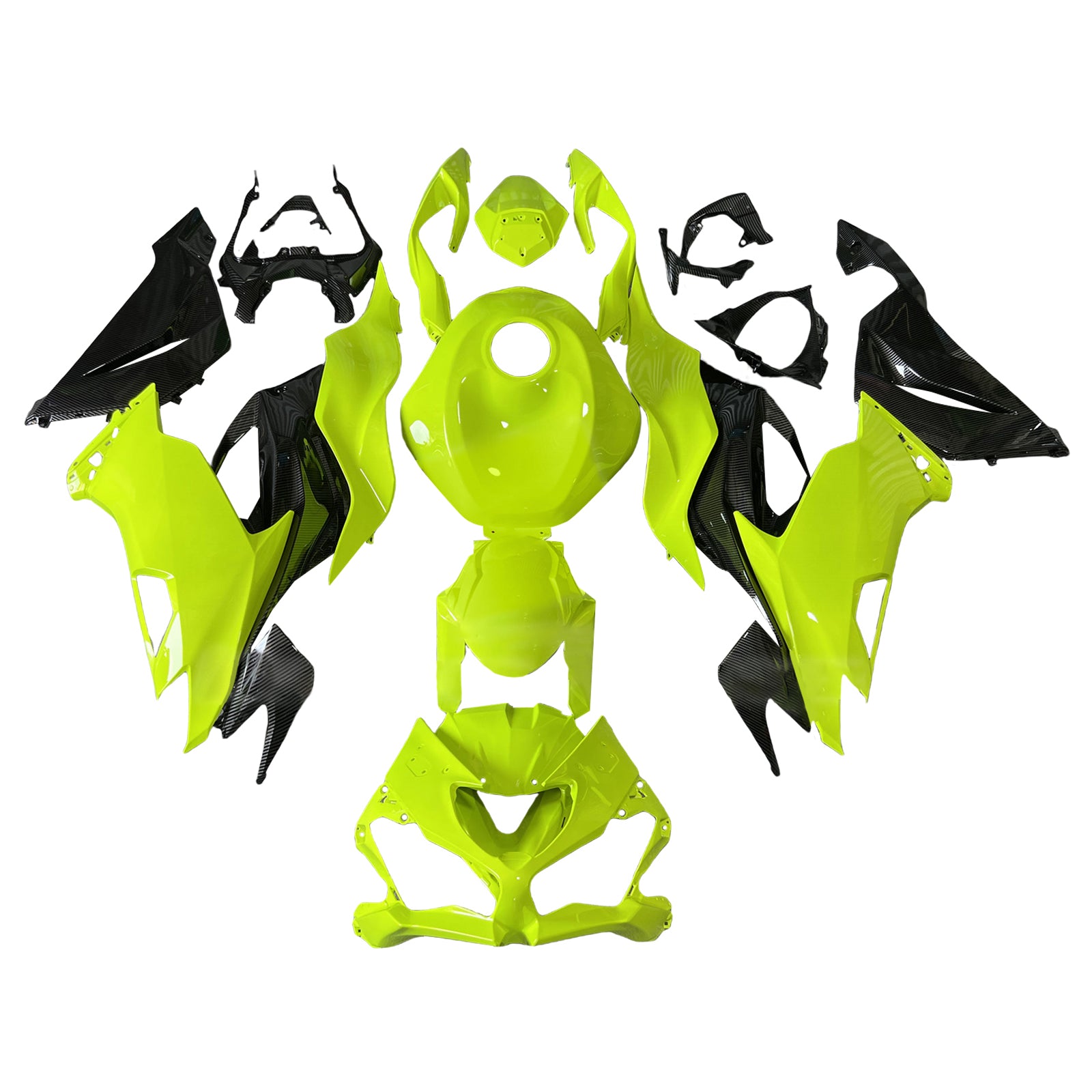 Injectiekuipset carrosserie kunststof ABS geschikt voor Kawasaki ZX6R 2019-2023