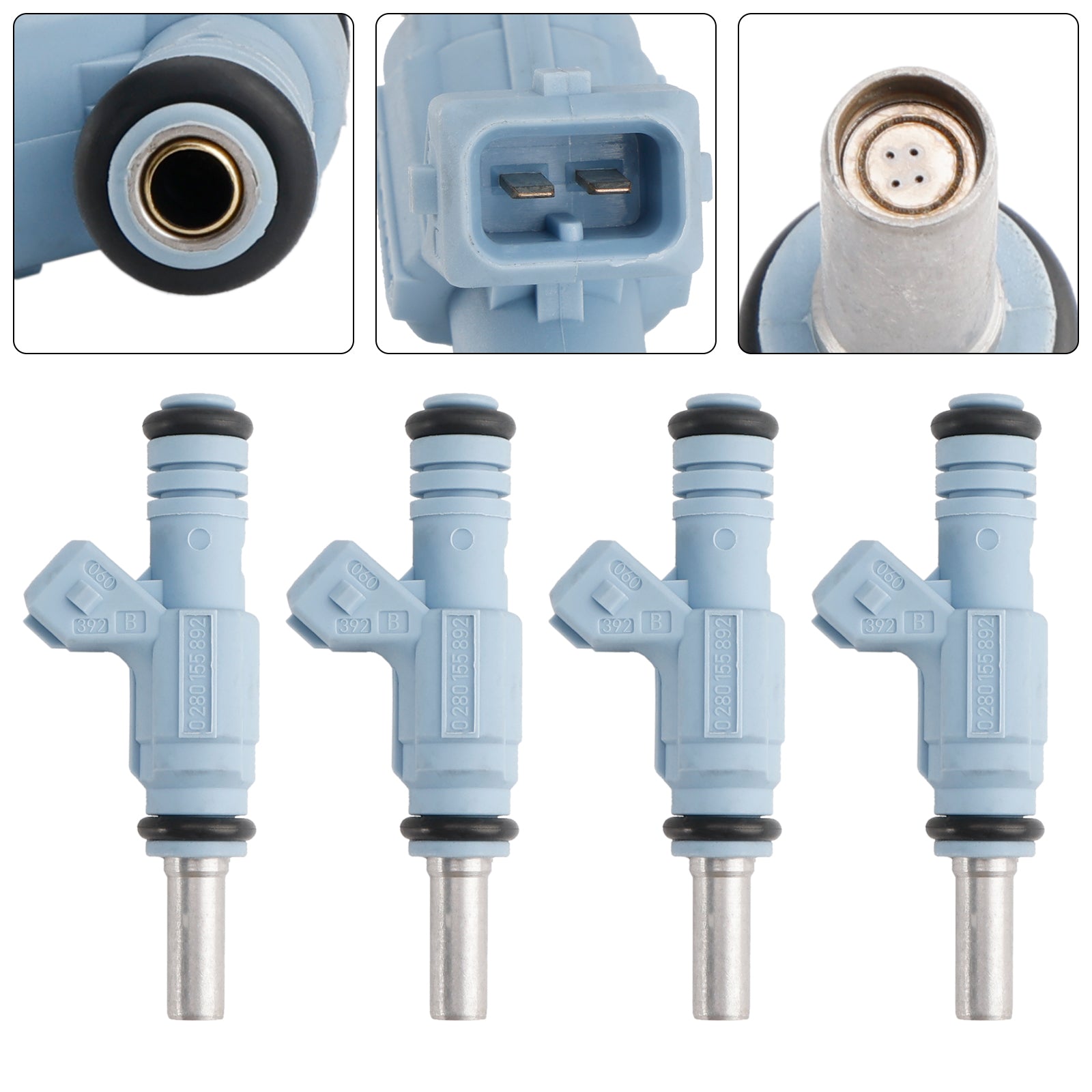 4PCS Fuel Injector 0280155892 Fit Audi TT Quattro 1.5L 2000-2002 0280155893