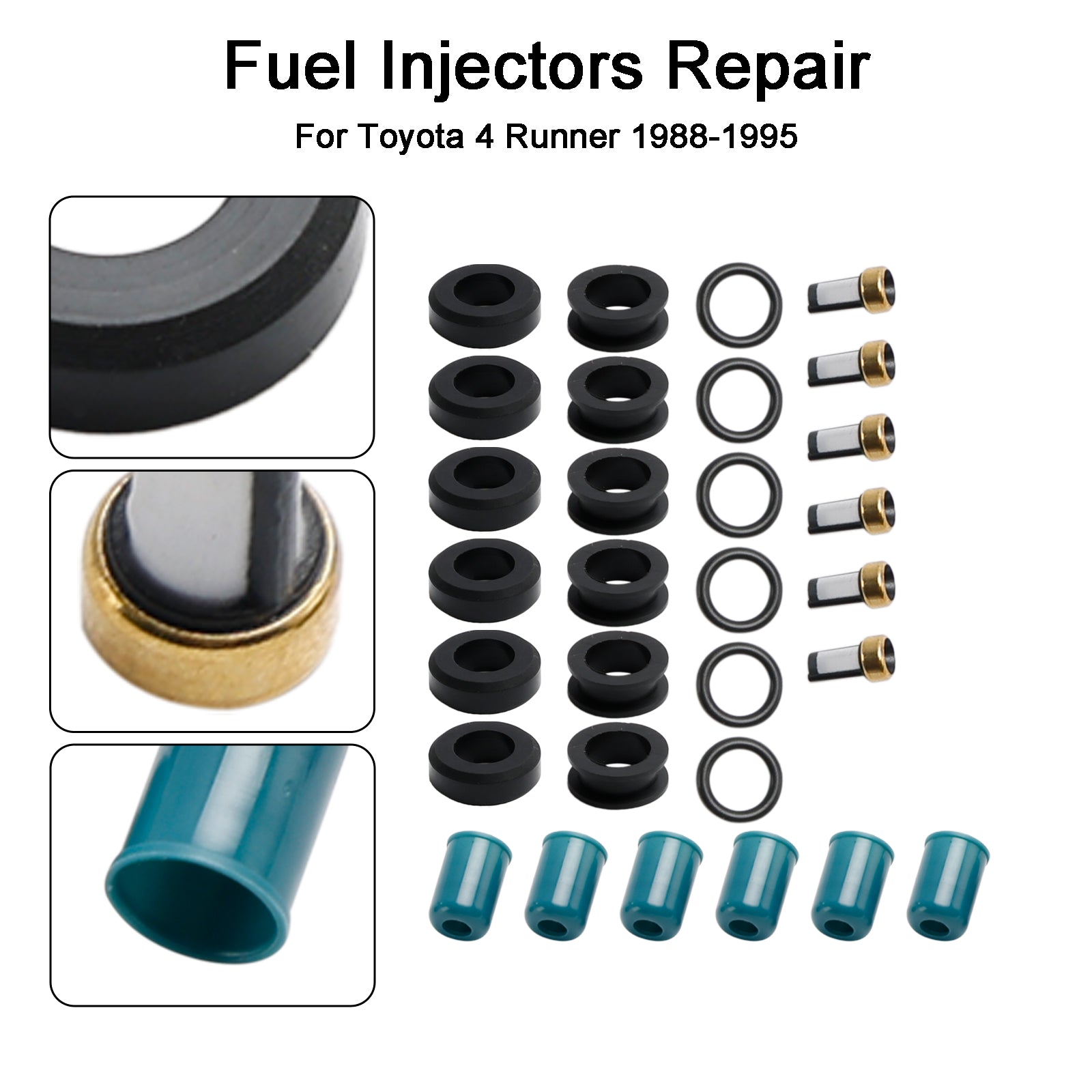 1988-1995 Toyota 3VZE 3.0L Truck Brandstofinjector Reparatie Seal Rebuild Kit