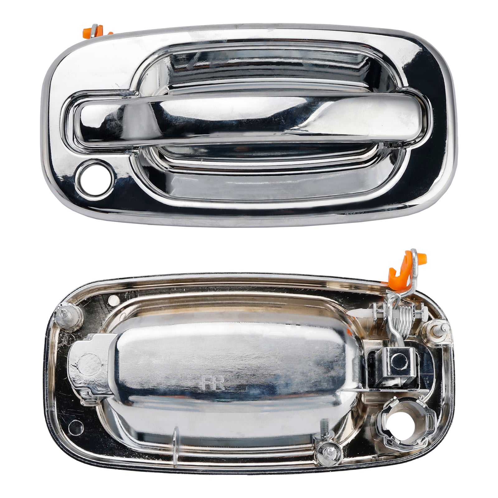 4PCs Front Exterior Door Handle Set Chrome For Chevy GMC Silverado 99-06