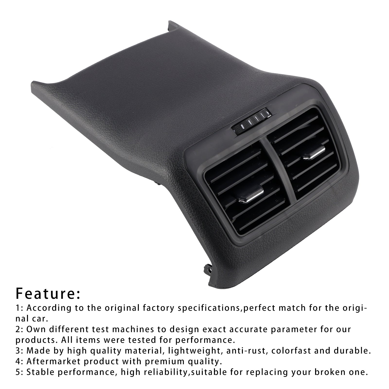 2013-2017 Golf 7 MK7 Rear Air Conditioning Outlet Center Armrest Air Vent