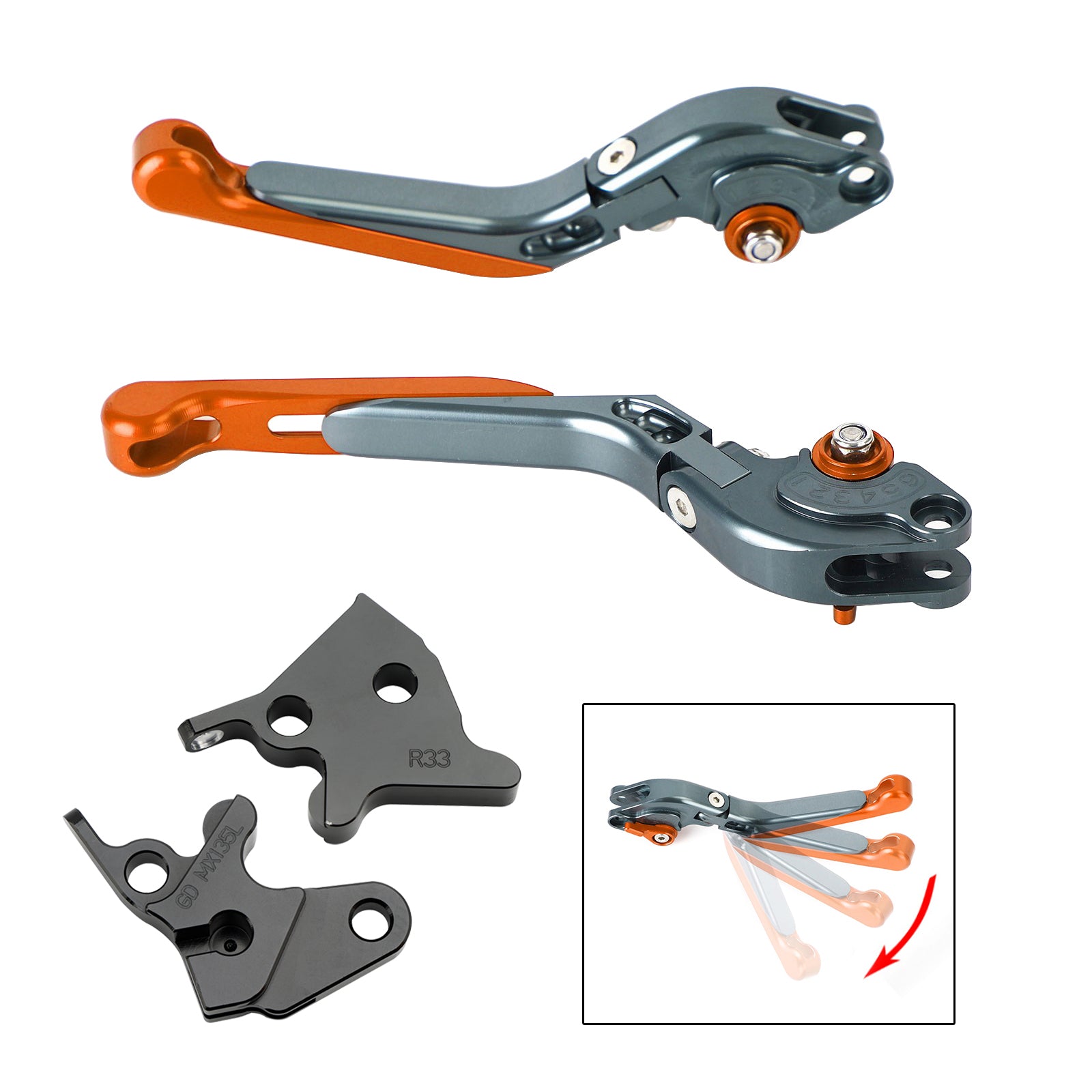 2005-2014 YAMAHA YBR125 Adjustable Clutch Brake Lever