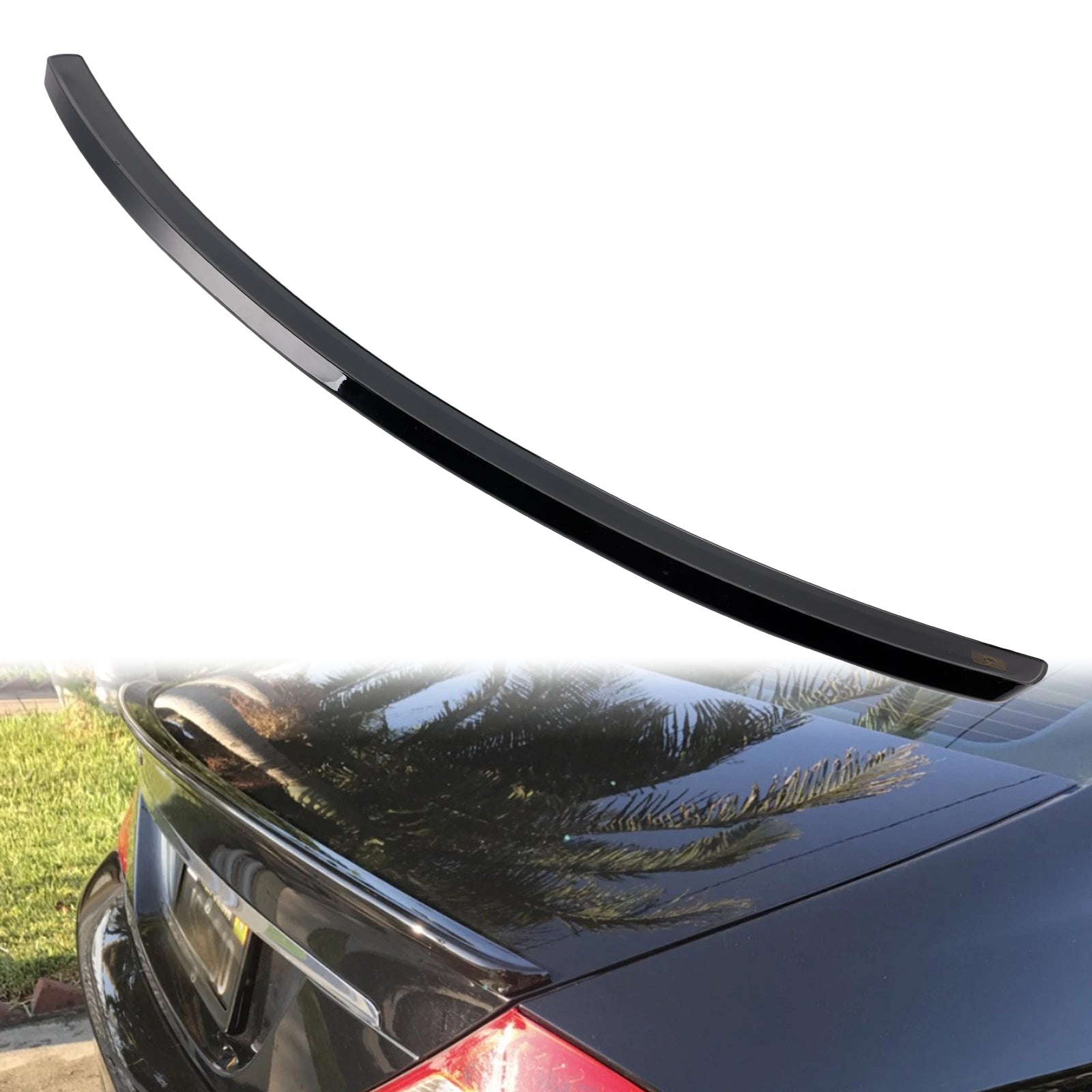 Mercedes-Benz CLS-Klasse 2005-2010 W219 AMG Style Gloss Black Achterspoiler