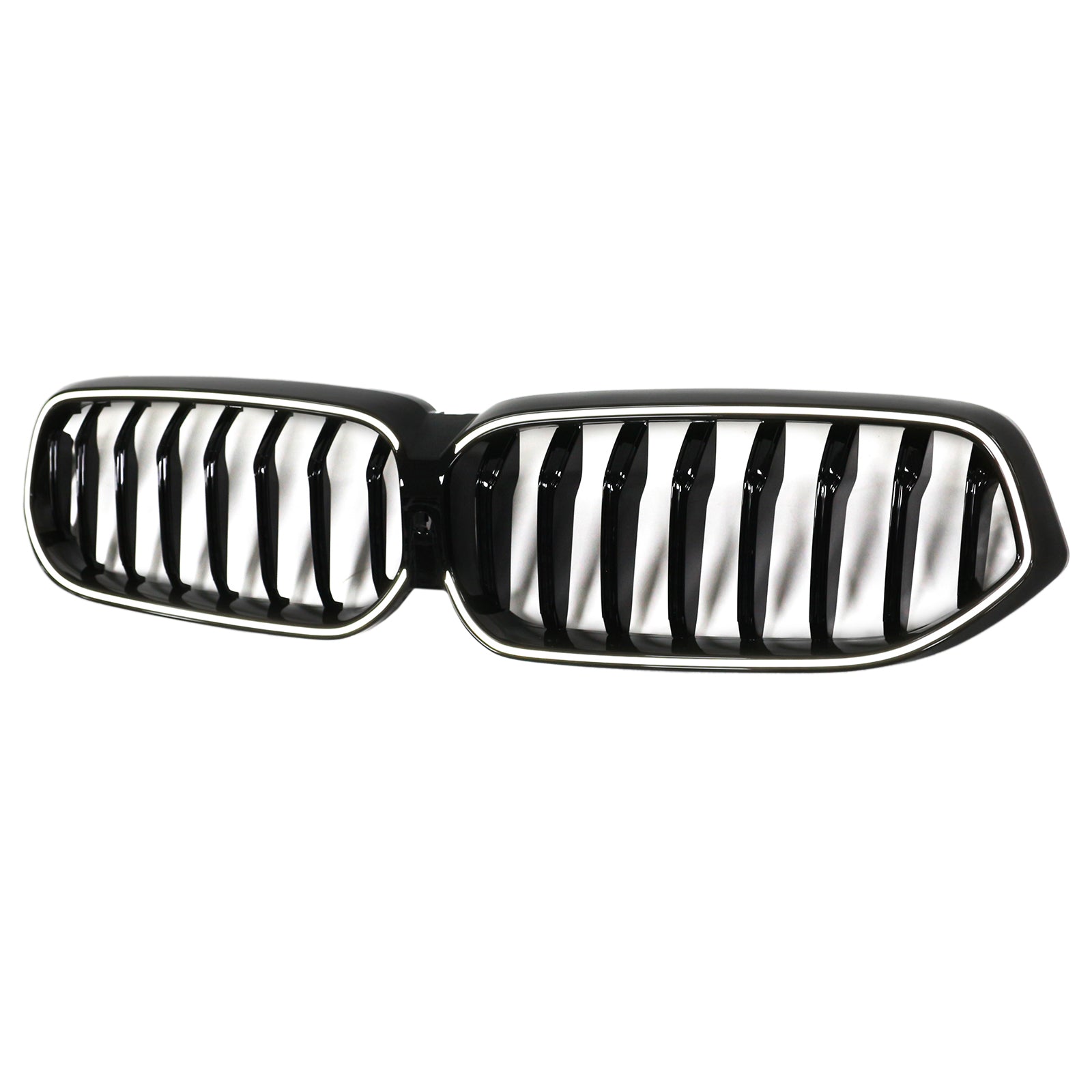 Parrilla frontal tipo riñón para BMW Serie 6 G32 2020-2025, color negro brillante