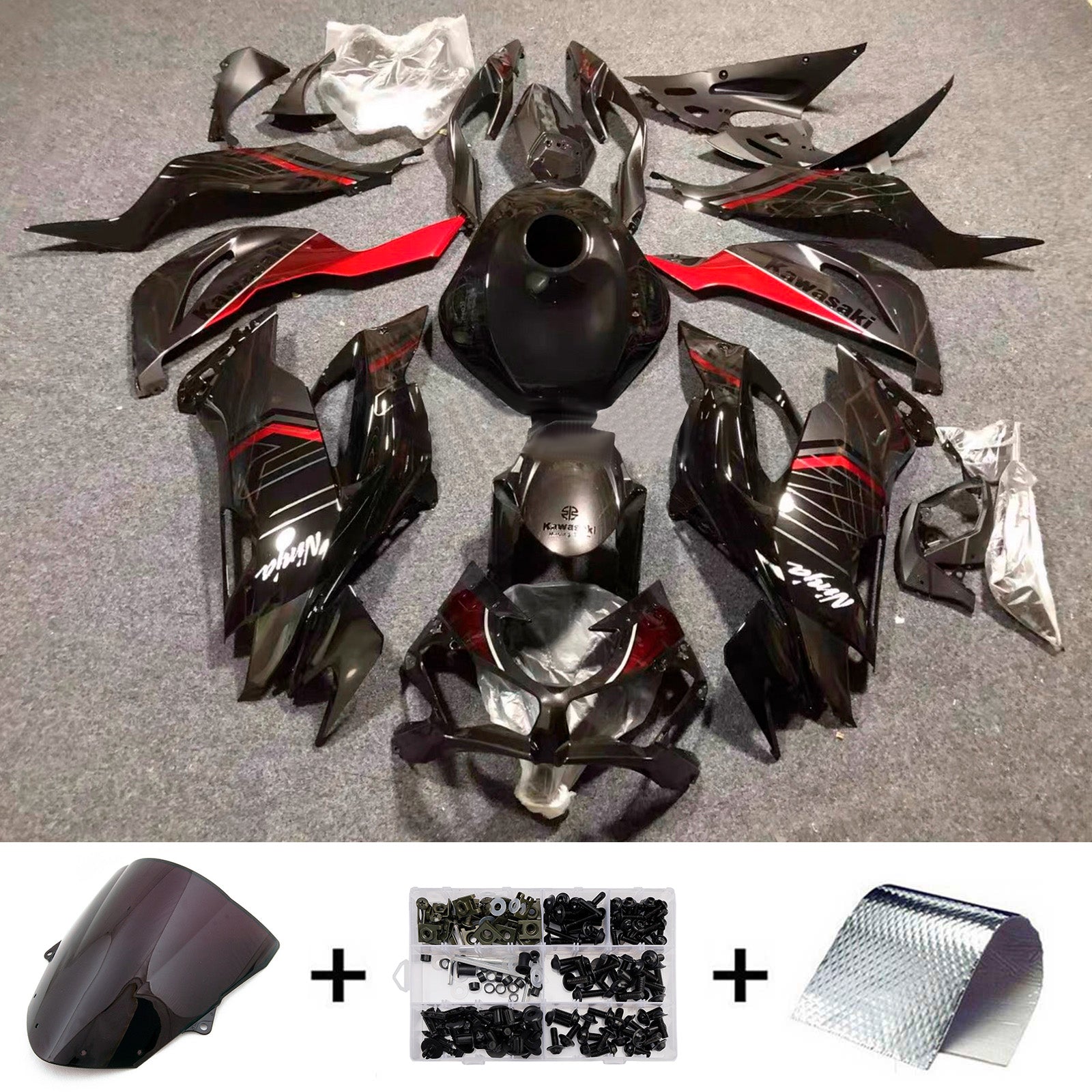 Injection Fairing Kit Bodywork Plastic ABS fit For Kawasaki ZX-6R 2024-2025