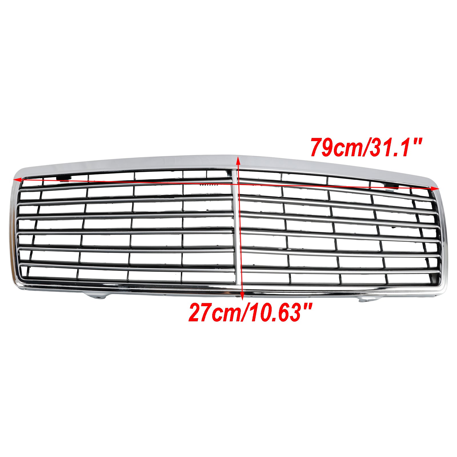 Mercedes Benz Classe S 1992-1998 W140 Grille de pare-chocs avant chromée