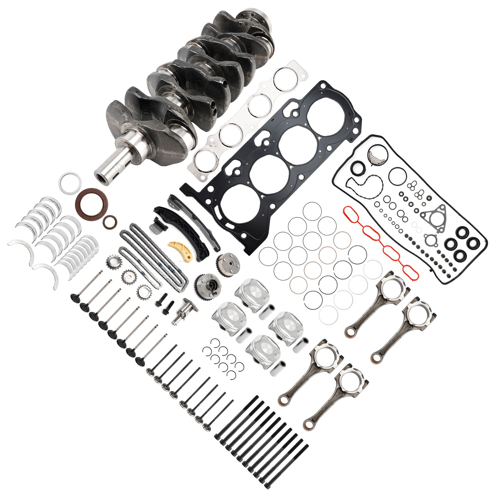 2ZR-FE 1.8L Motor Reconstring Kit Hastes de manivela Timing para Toyota