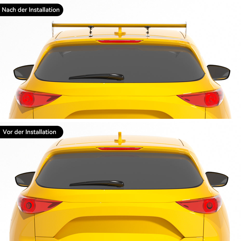 Hatch Universal Ajustável Ajuste de Alumínio GT Tronco de Racing Spoiler Silver 15# genérico