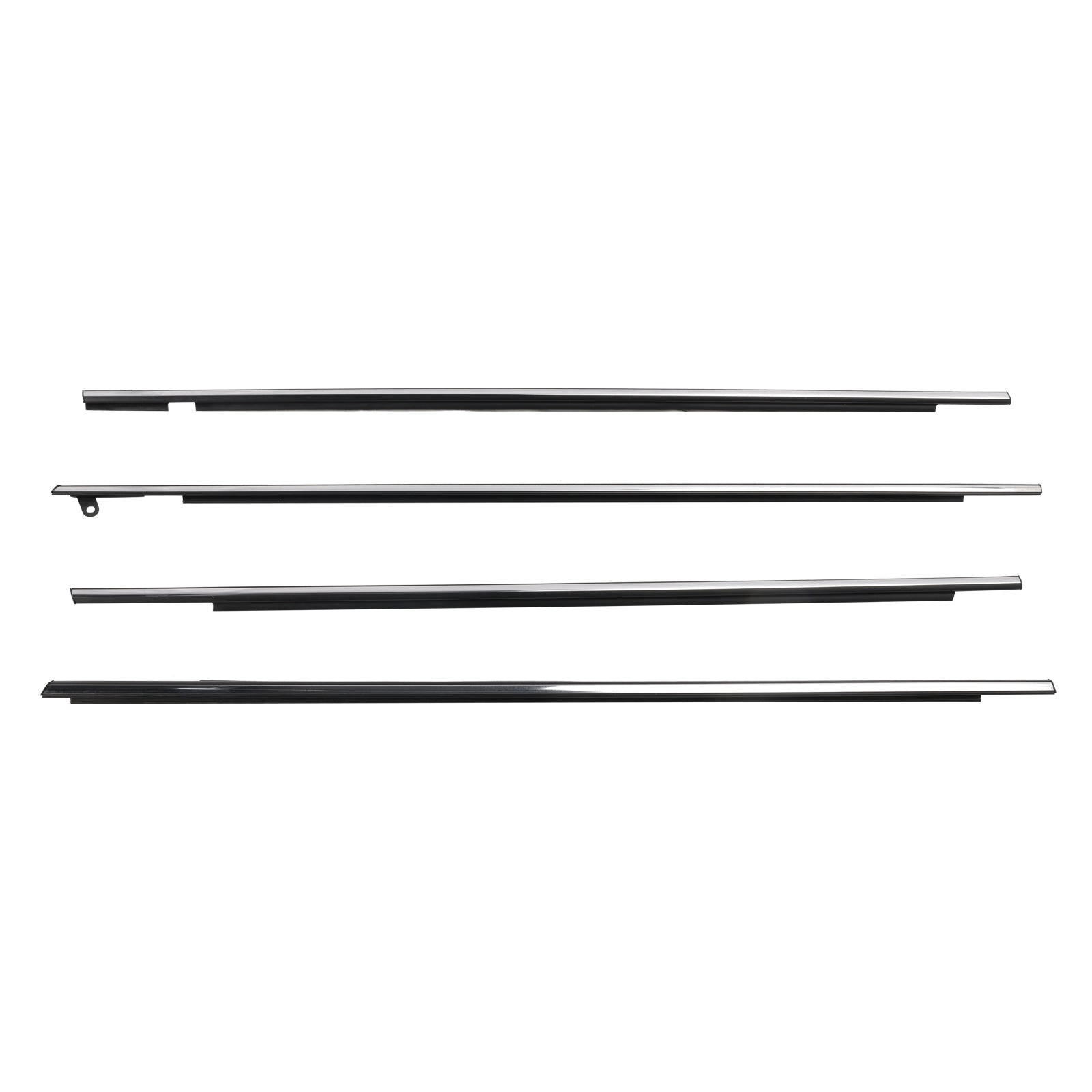 2009-2016 Toyota Venza 4 piezas cromadas para moldura de ventana exterior sello burlete 757120T010