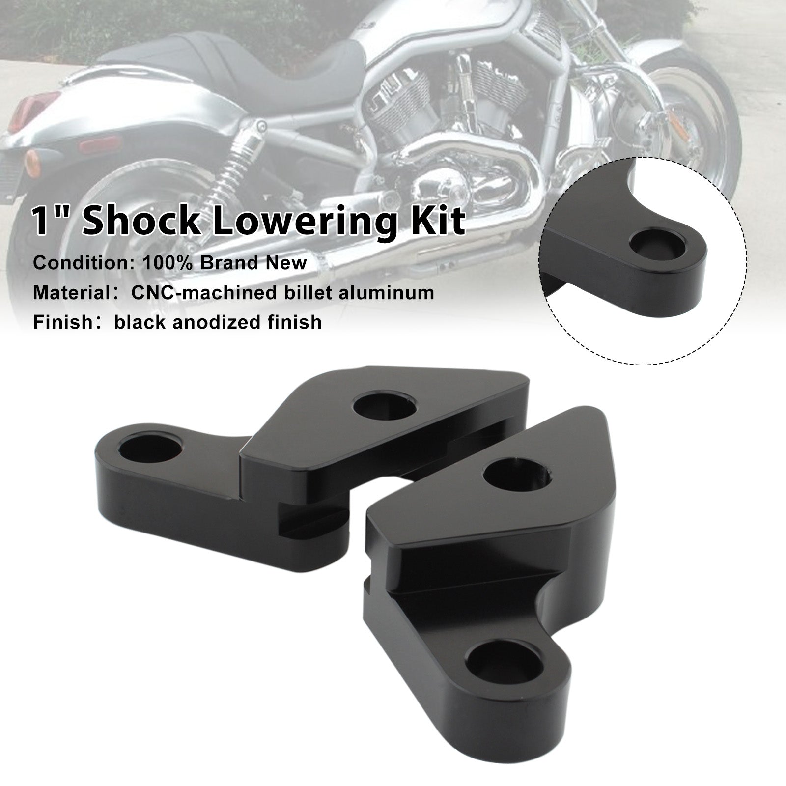 2007-2017HARLEY VRSC V-ROD 1" Shock Lowering Kit