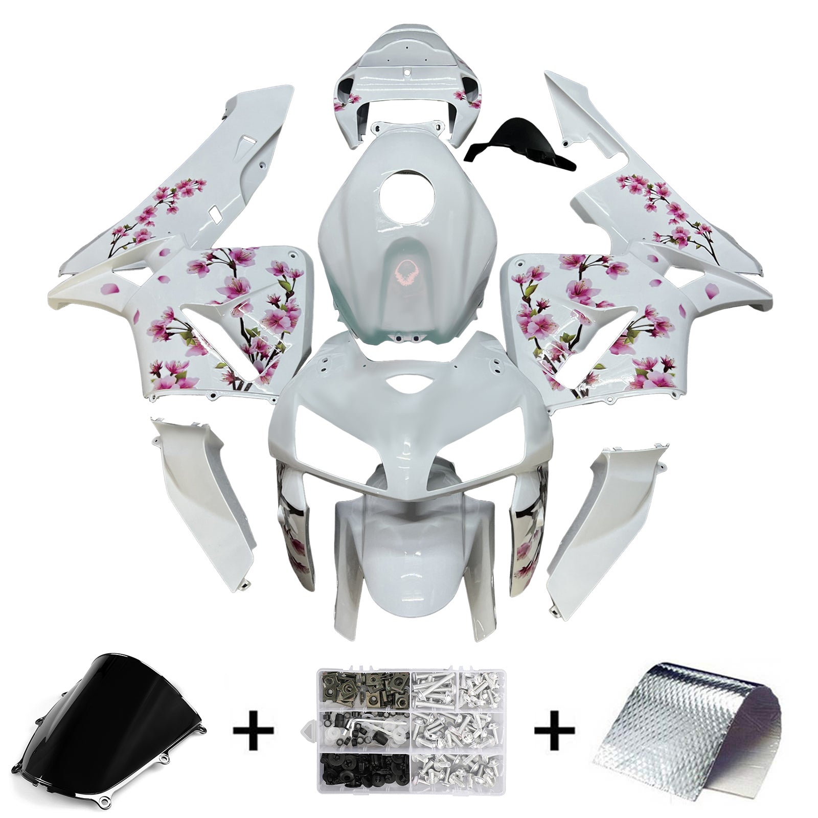 Injektionsmässa Kit Bodywork Plastic ABS för Honda CBR600RR 2005-2006 F5