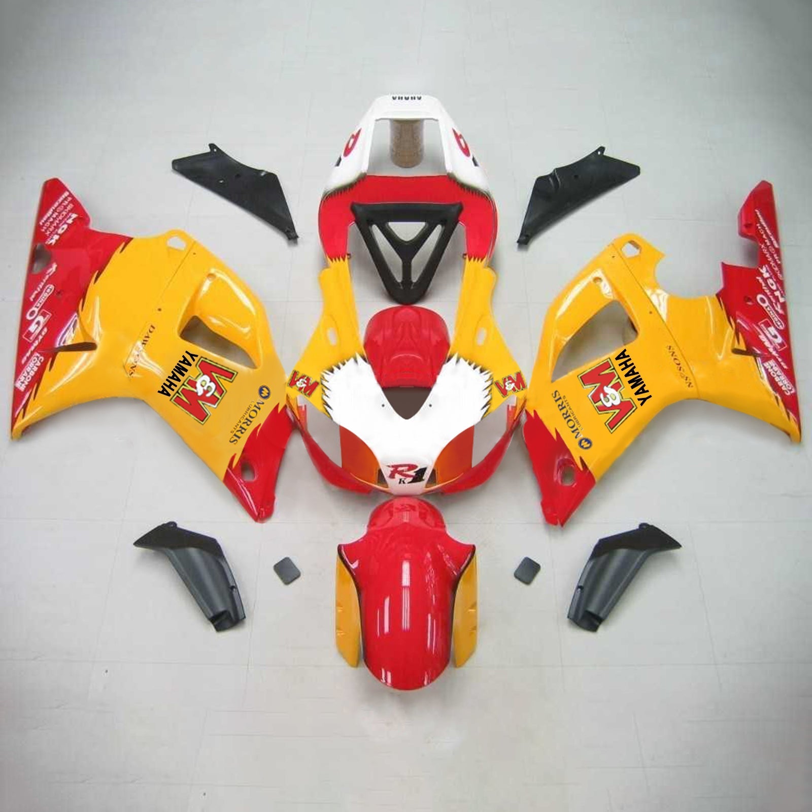 1998-1999 Yamaha yzf 1000 R1 Kit de carénage injection amotopart bodywork Plastic Abs # 104