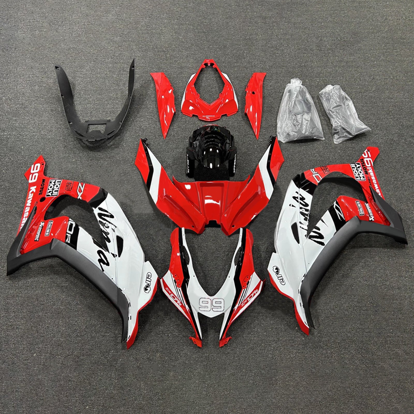 Injection Fairing Kit Bodywork Plastic ABS fit For Kawasaki ZX10R 2016-2020