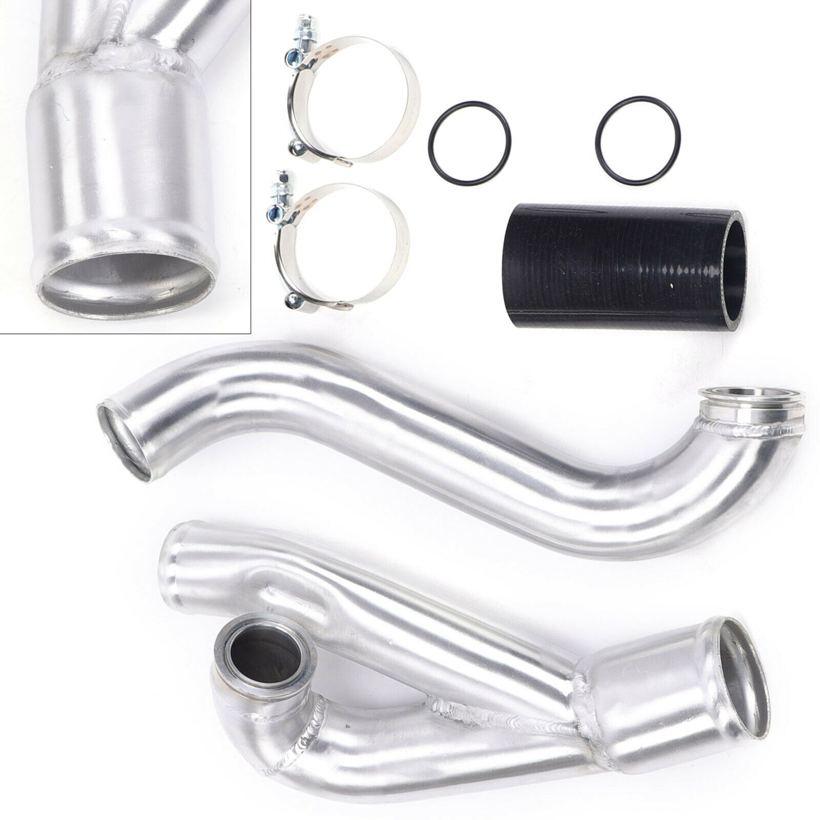 Turbo Outlet Charge Pipe Upgrade Kit For 07-13 BMW 335i 335is N54 Aluminum