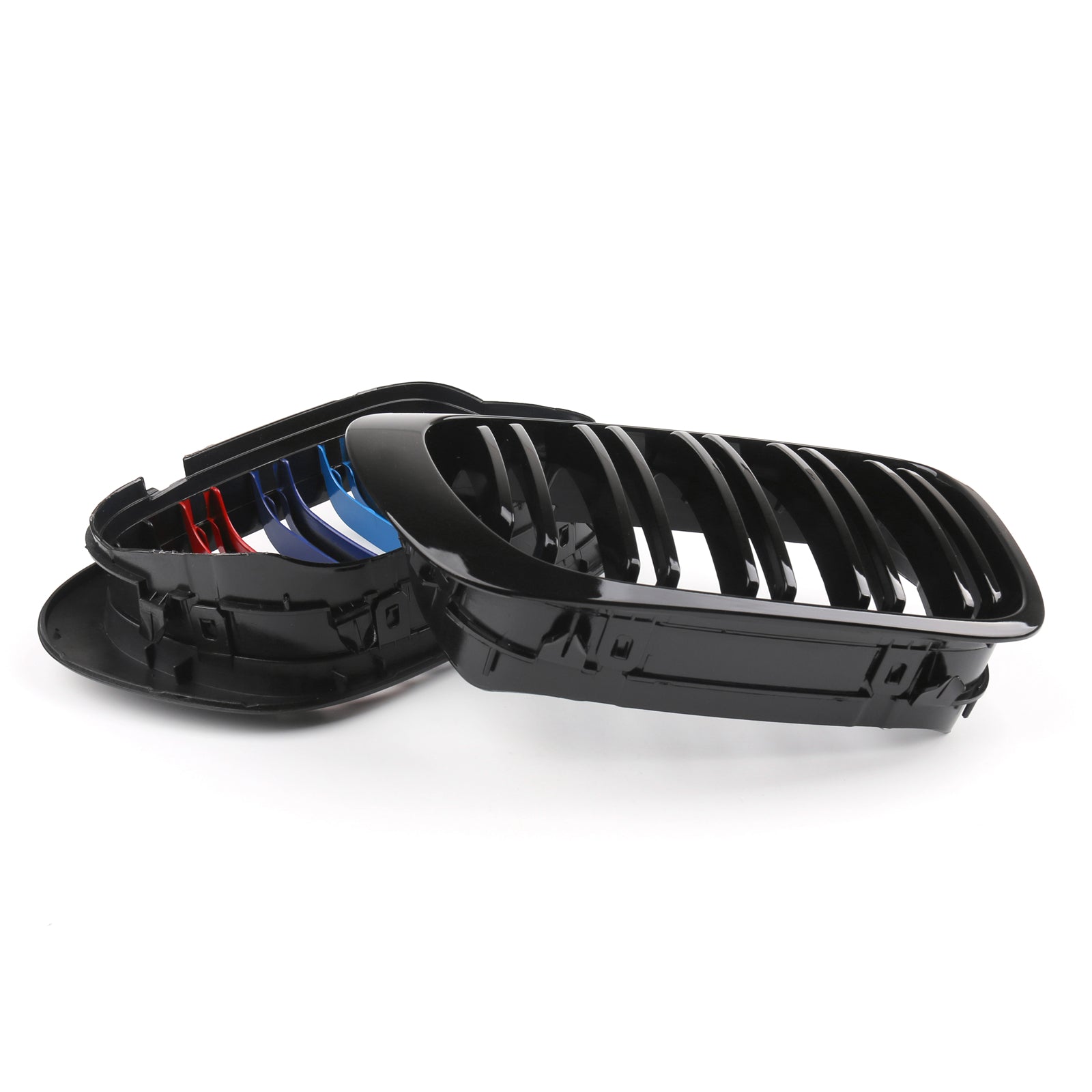 Grille de calandre du capot rénal avant pour BMW E46 3 séries 2dr coupé m-colore double latte