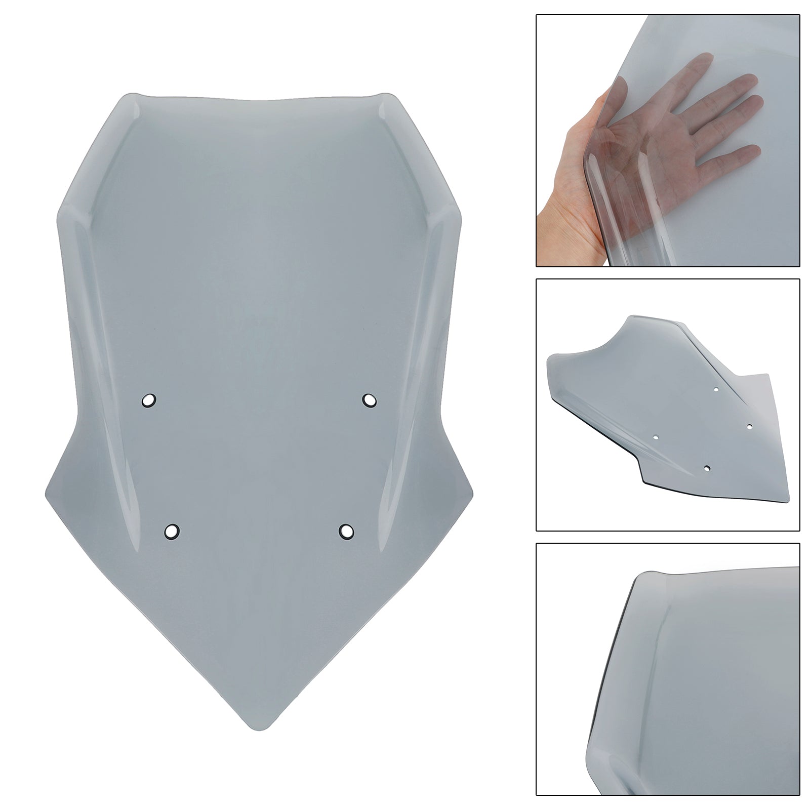 Černé sklo čelného skla pre Yamaha Tracer 900/GT 2018-2020 Tracer 9/GT 2021-23