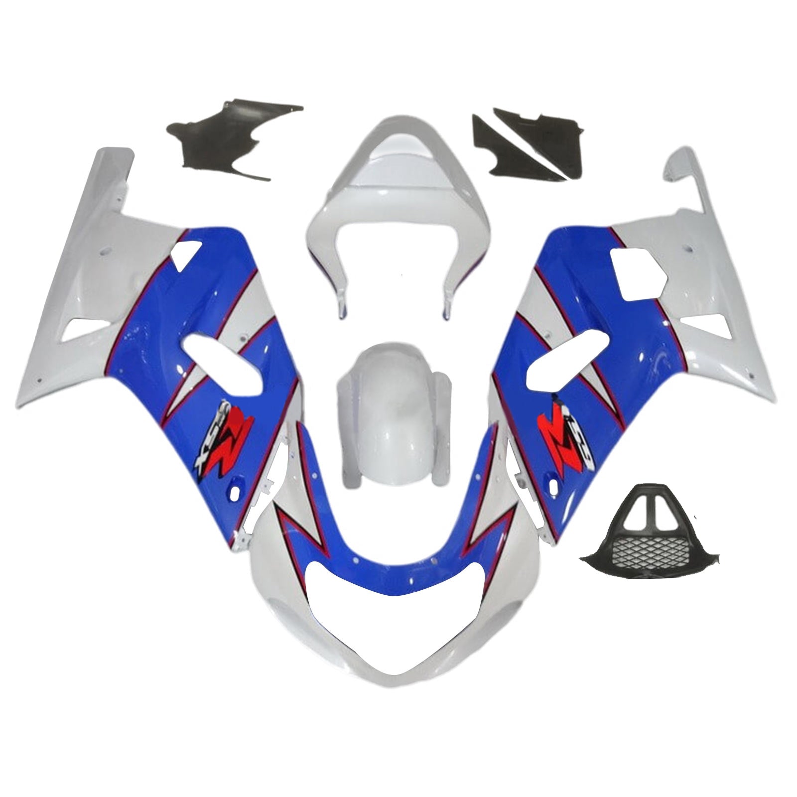 2000-2002 Suzuki gsxr1000 k1 k2 kit de carénage kit de carrosserie en plastique