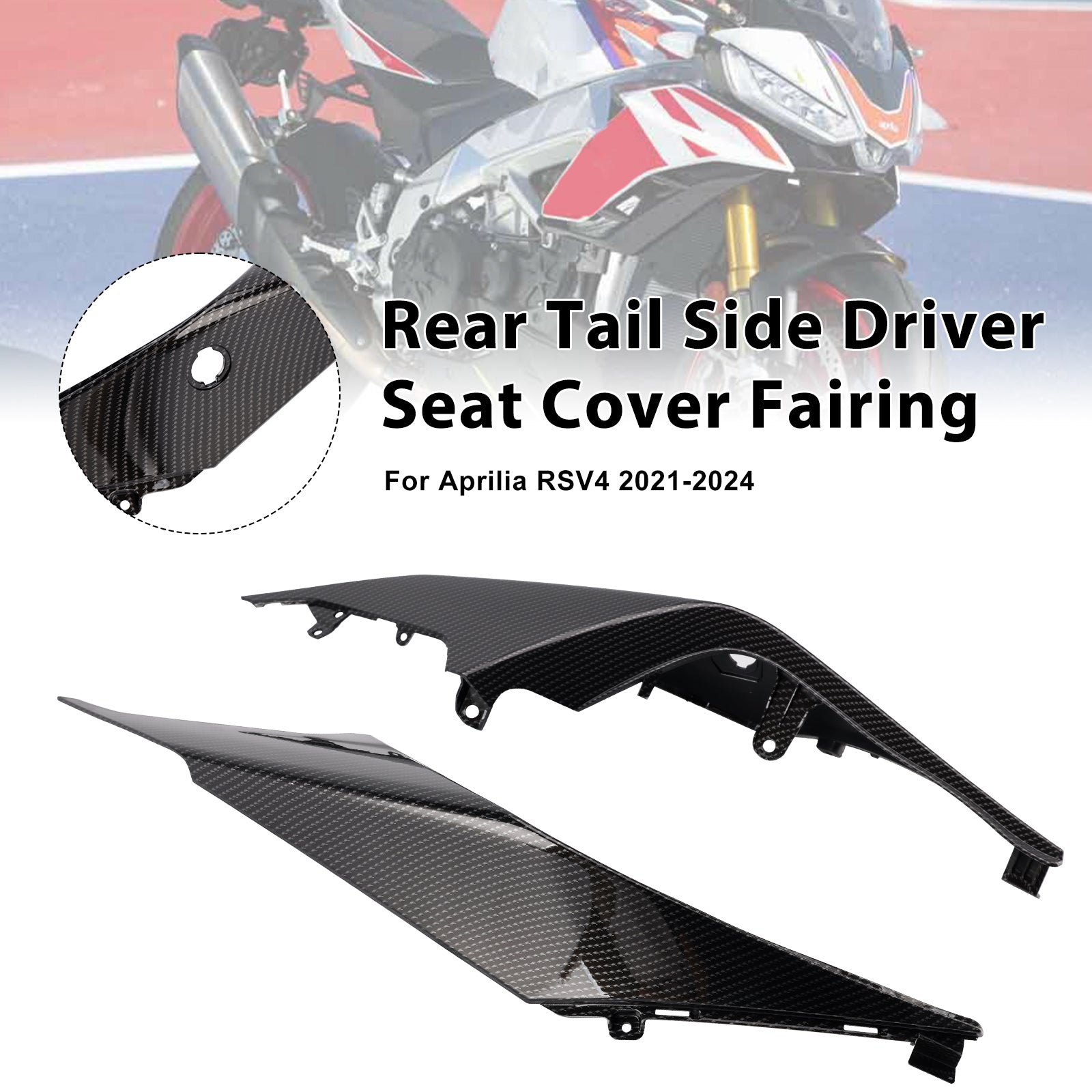 2021-2024 Aprilia RSV4 Rear Tail Side Driver Seat Cover Fairing