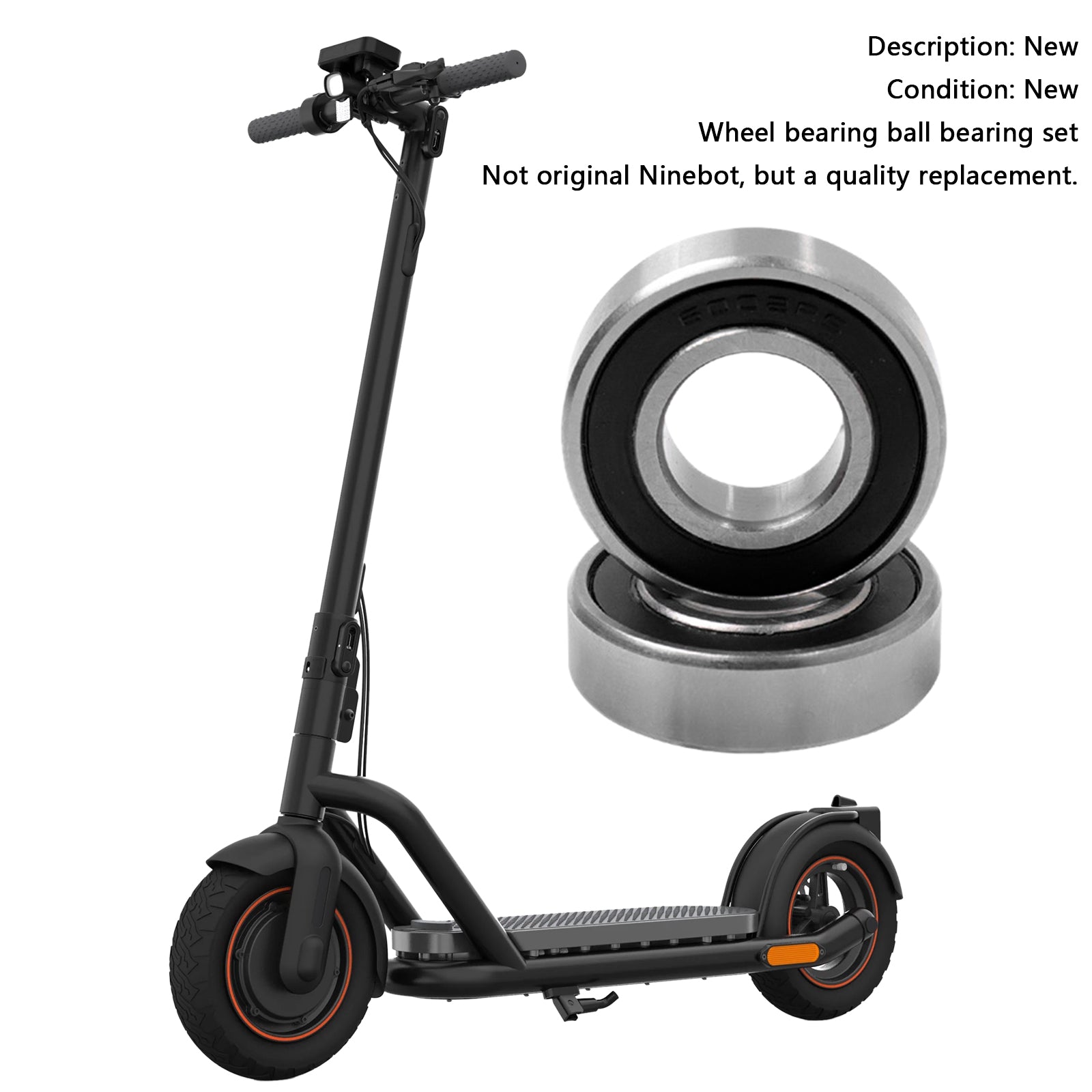 2pcs Electric Scooter Rolamentos de esferas da roda dianteira para Ninebot Max G30 G30D