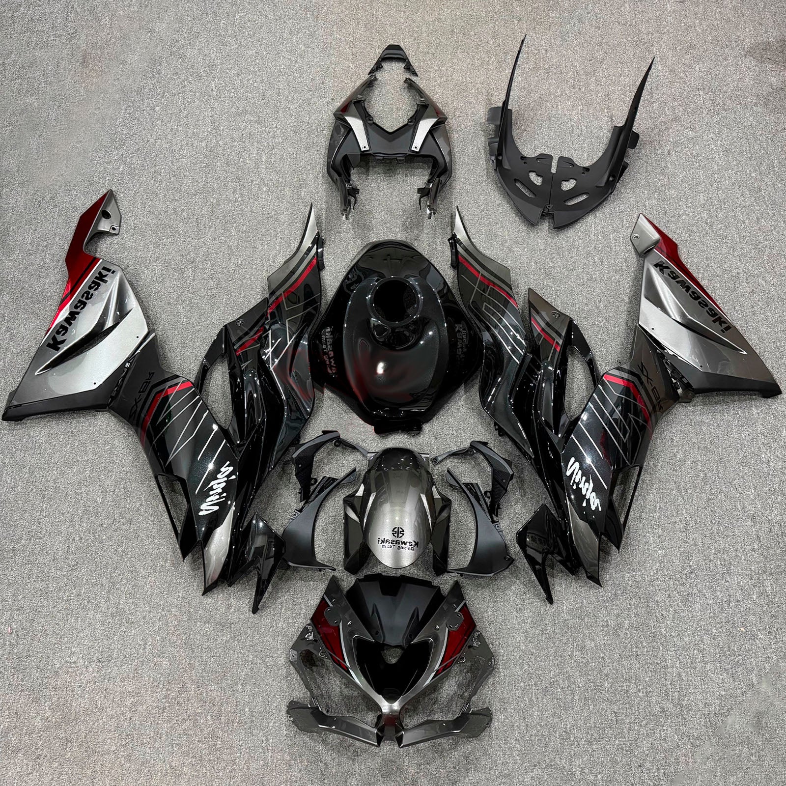 Injection Fairing Kit Bodywork Plastic ABS fit For Kawasaki ZX6R 2019-2023