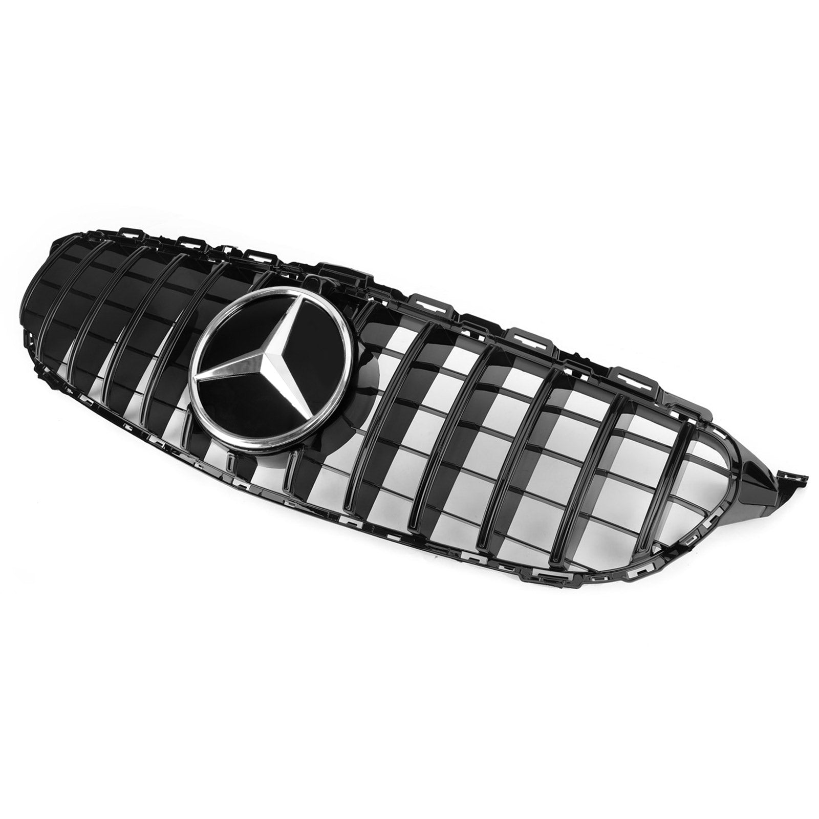 2019 2020 2021 Mercedes Benz C-klass W205 C300 C250 AMG (modeller med kamera) GTR-stilgrill Grill med kamera Generisk